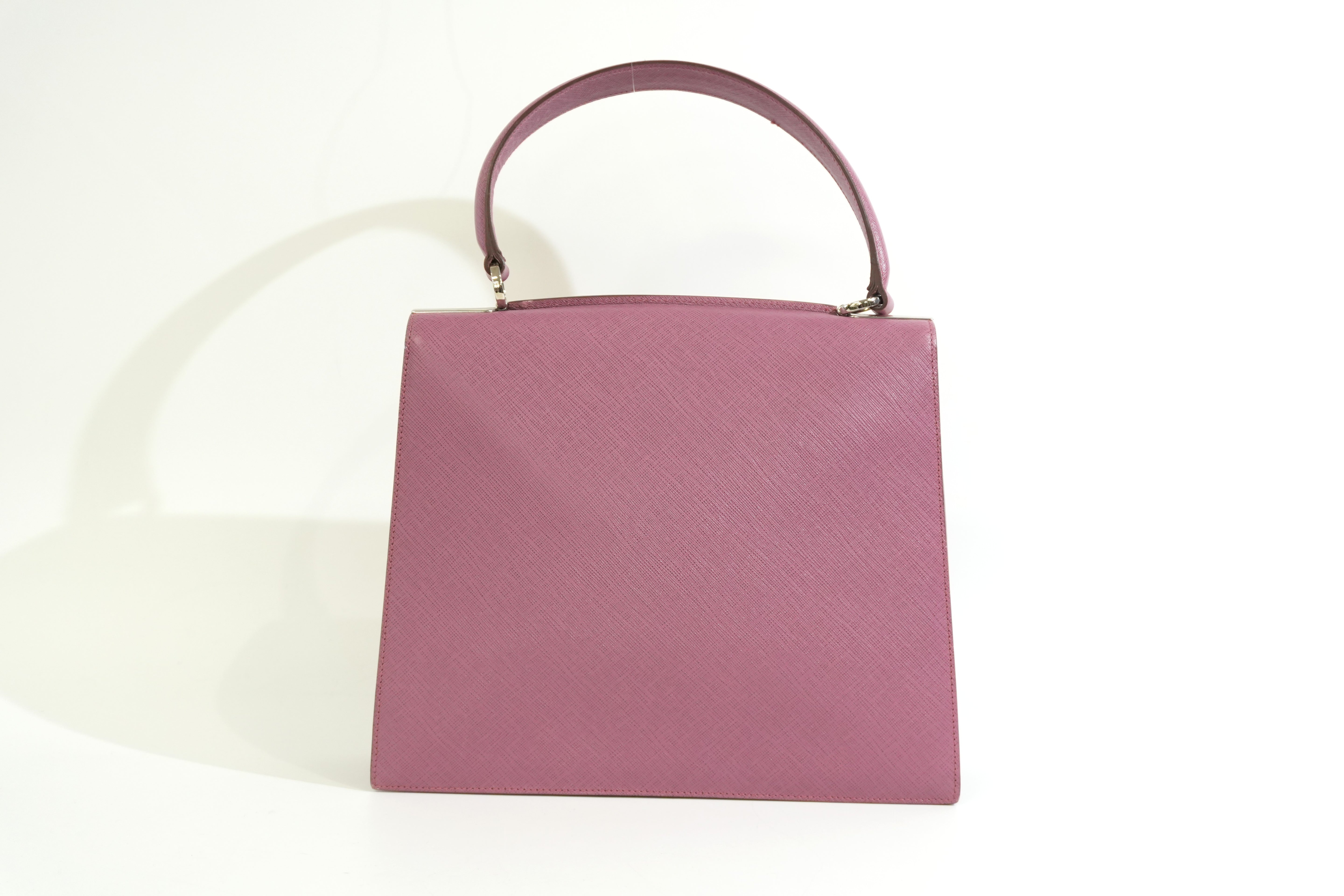 Pre-owned Ferragamo Top Handle Handbag Pink