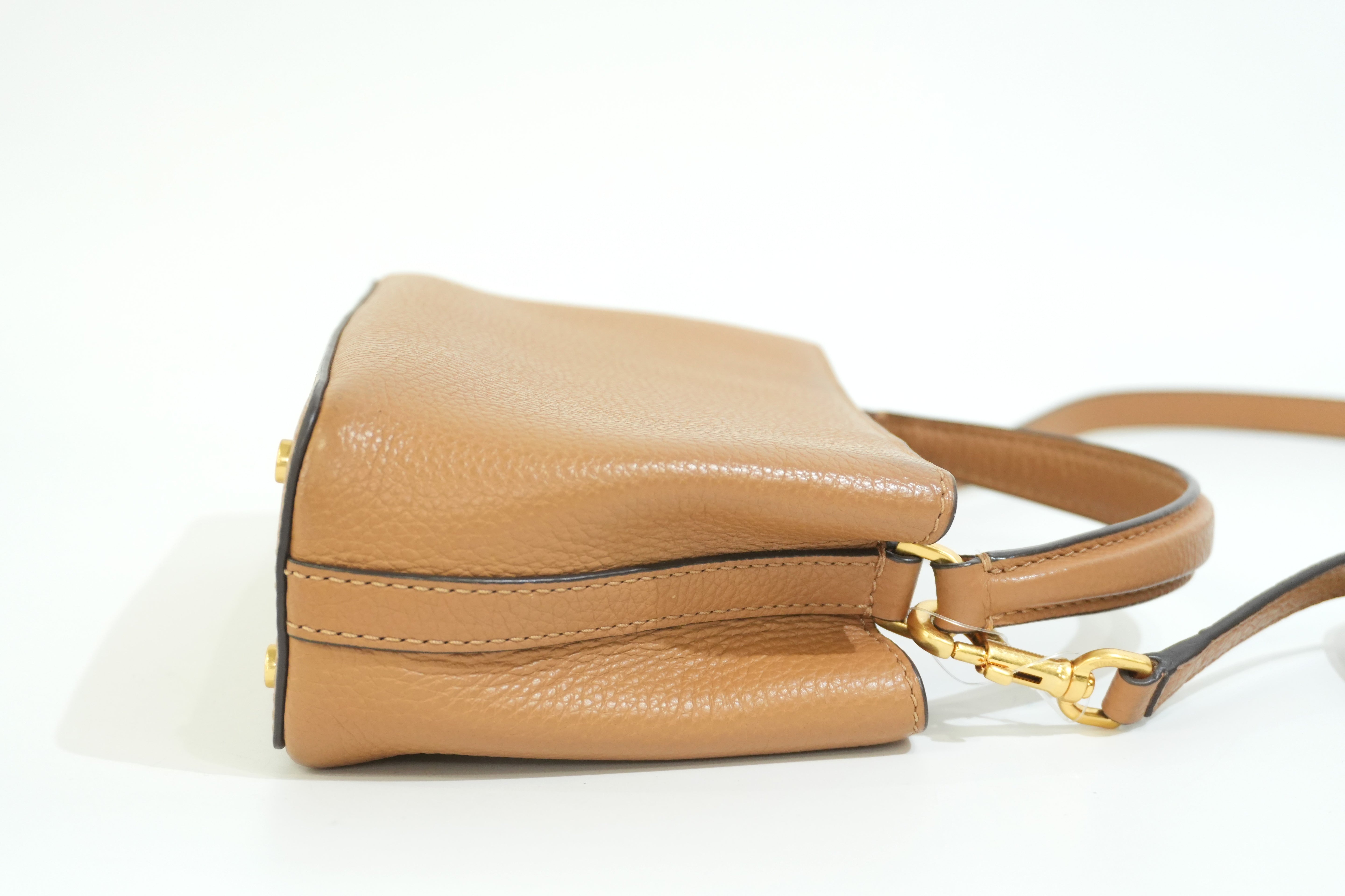 Pre-owned Tory Burch Leather Crossbody Bag Brown