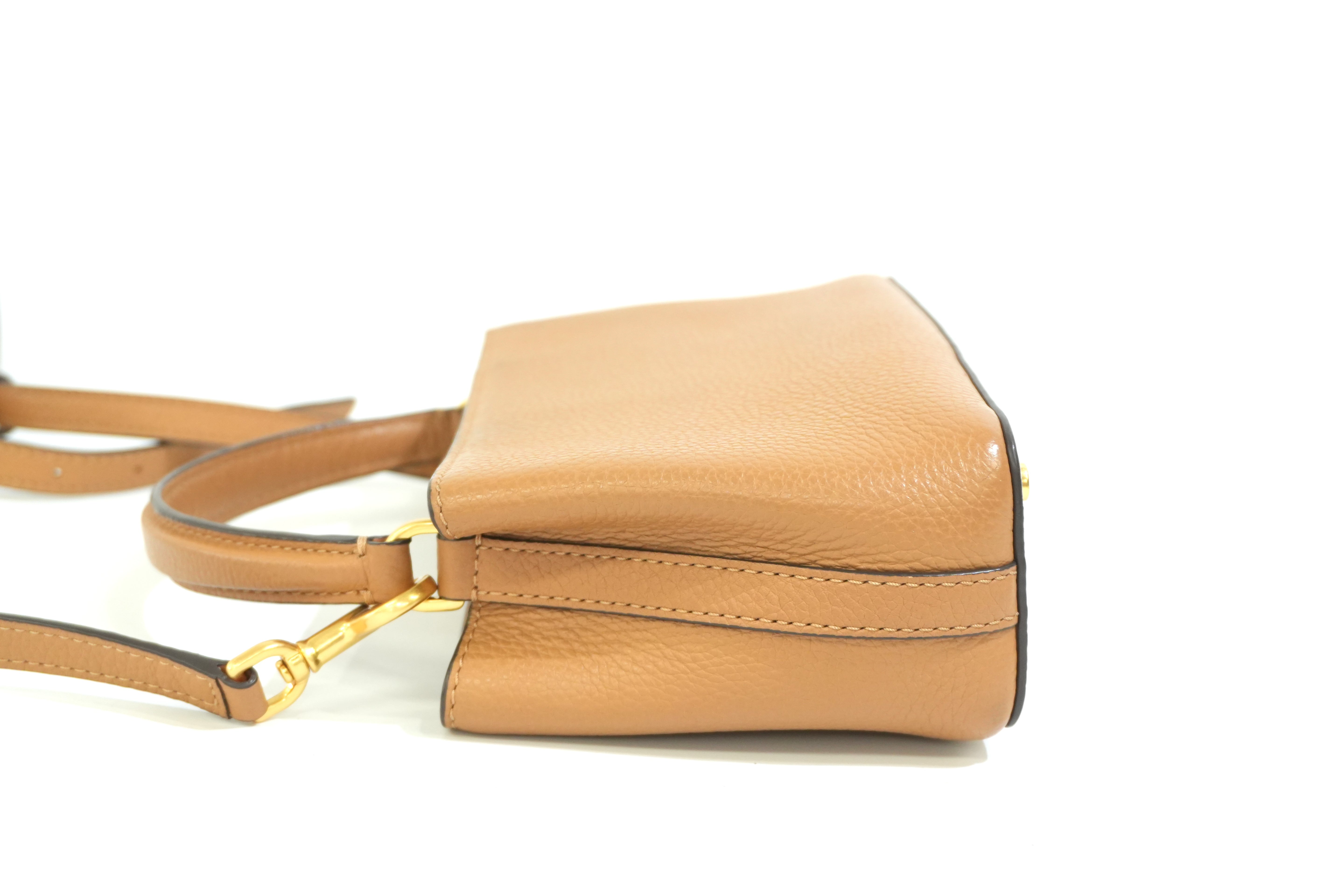 Pre-owned Tory Burch Leather Crossbody Bag Brown