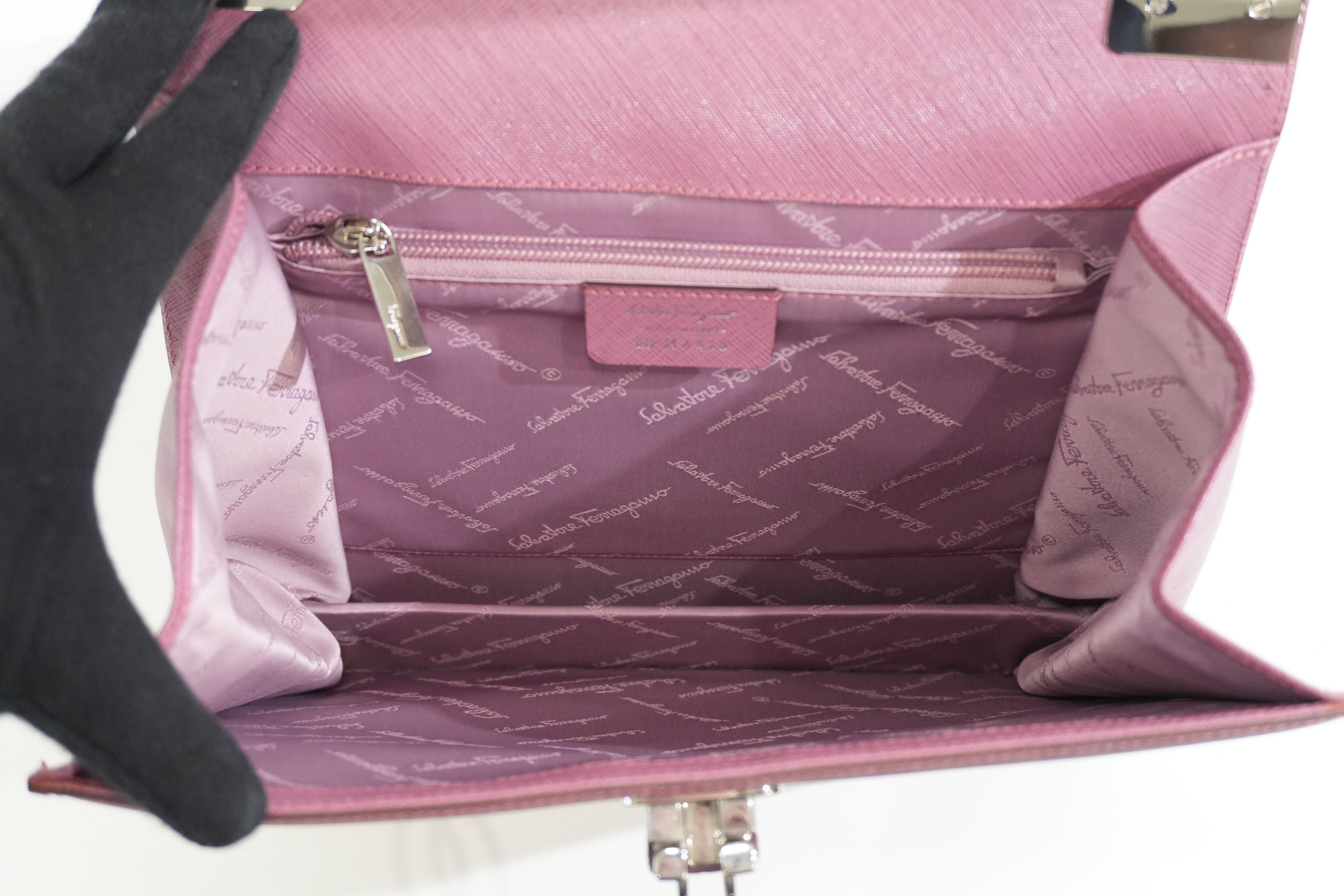 Pre-owned Ferragamo Top Handle Handbag Pink