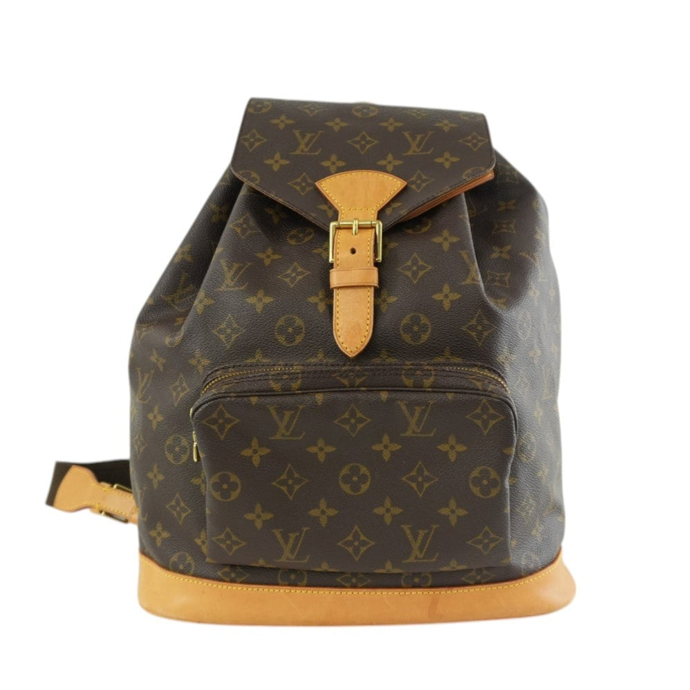 Pre-owned Louis Vuitton Monogram Montsouris GM Backpack Used