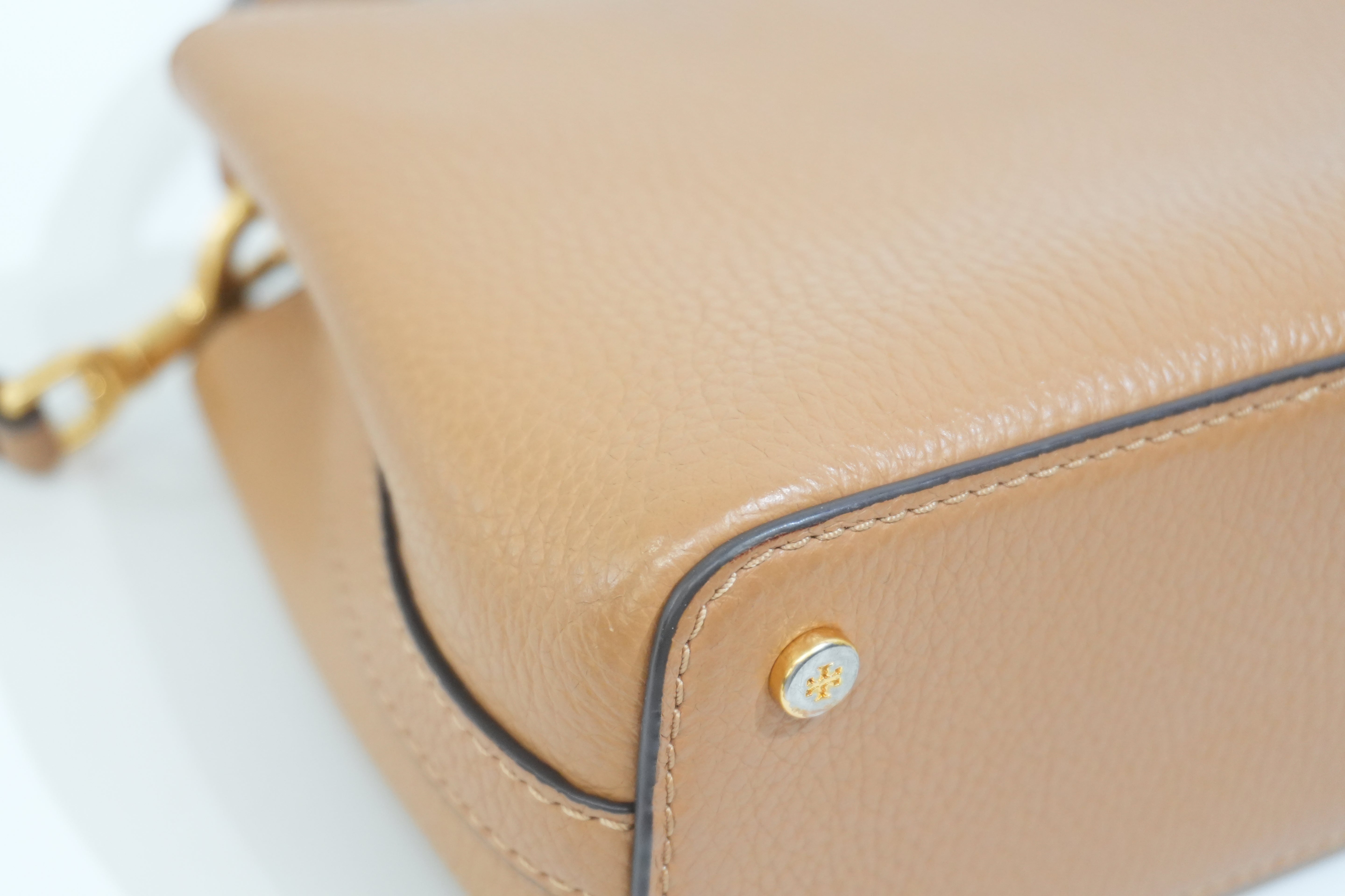 Pre-owned Tory Burch Leather Crossbody Bag Brown