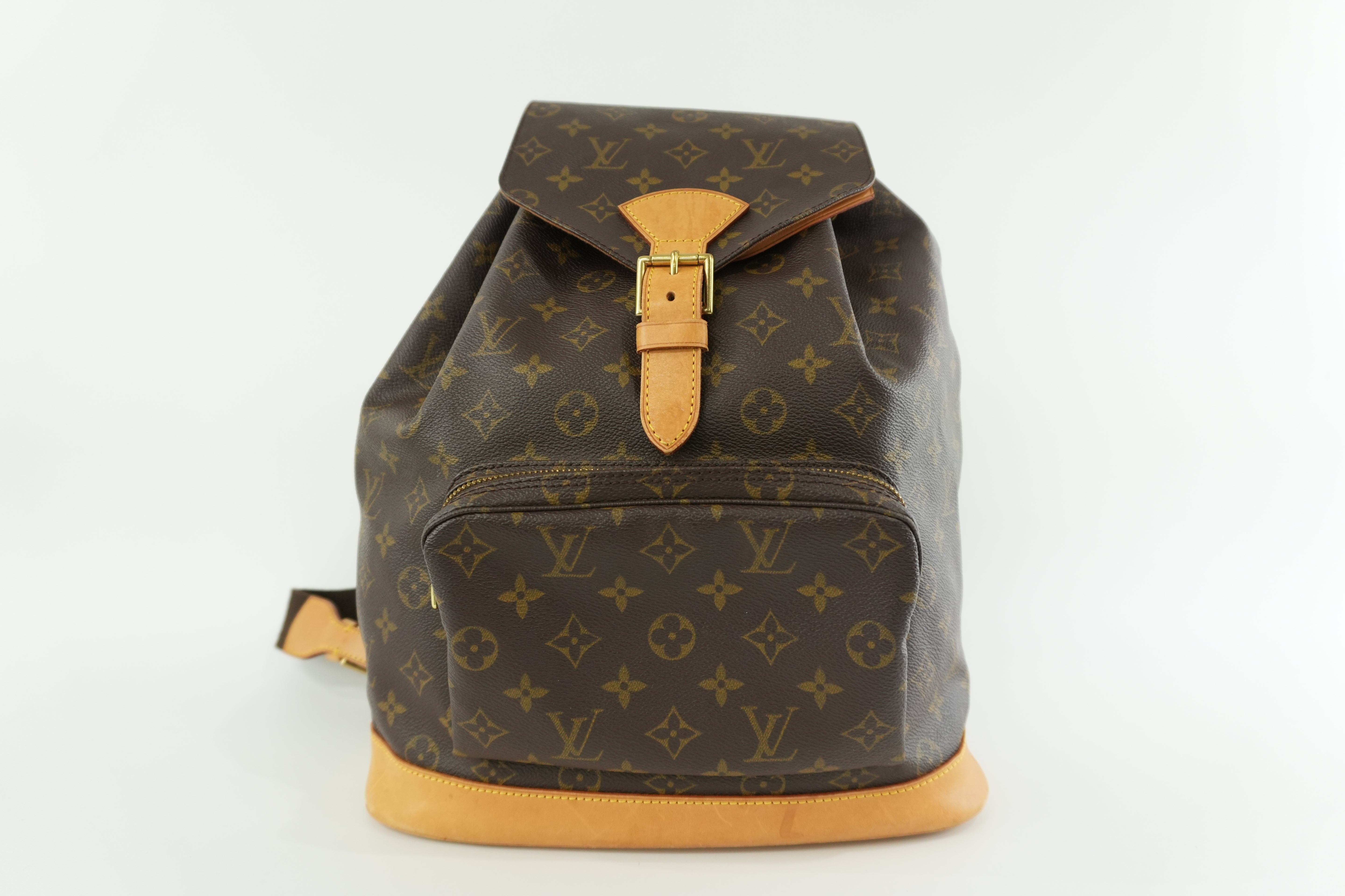 Pre-owned Louis Vuitton Monogram Montsouris GM Backpack Used