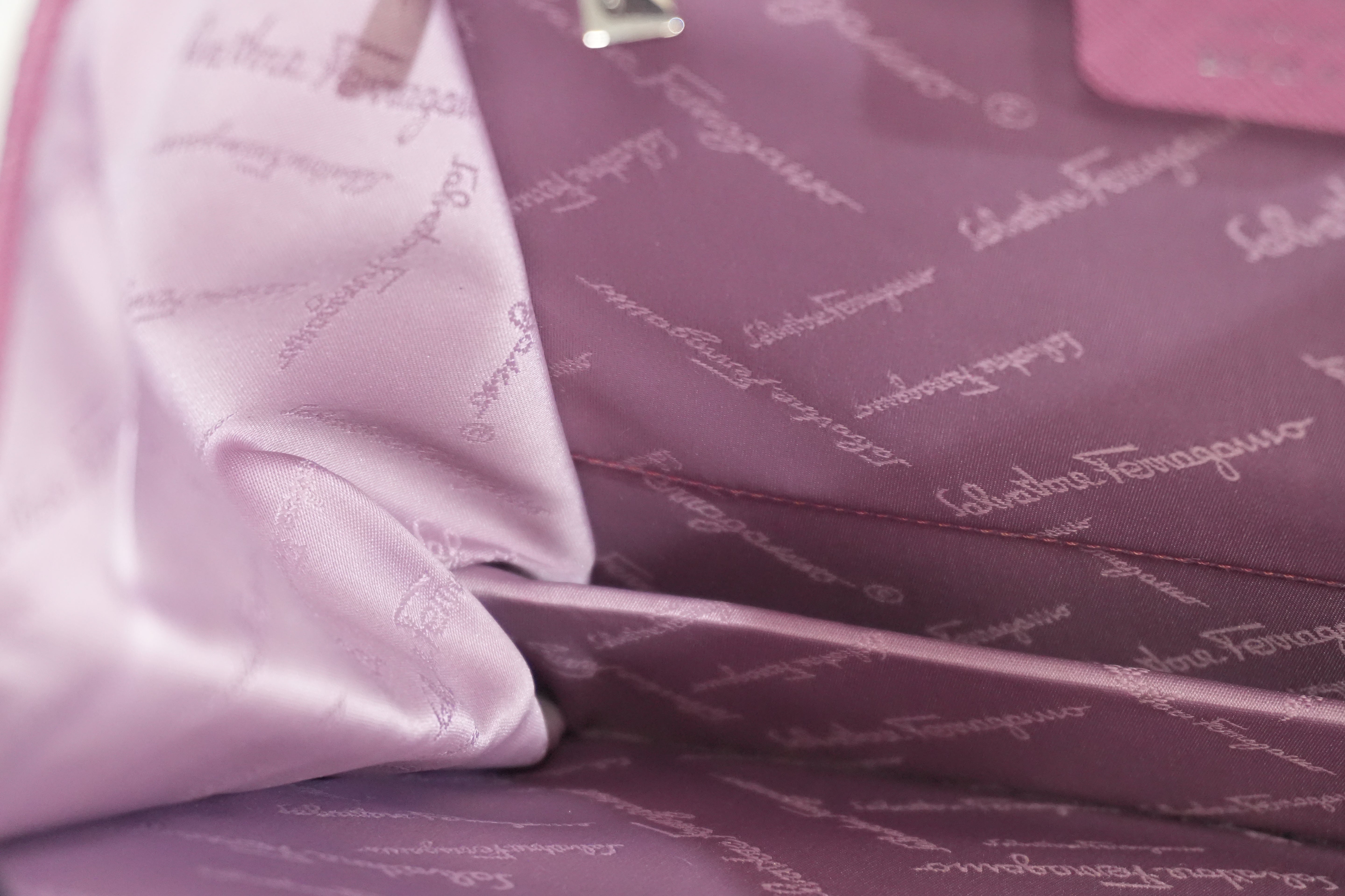 Pre-owned Ferragamo Top Handle Handbag Pink