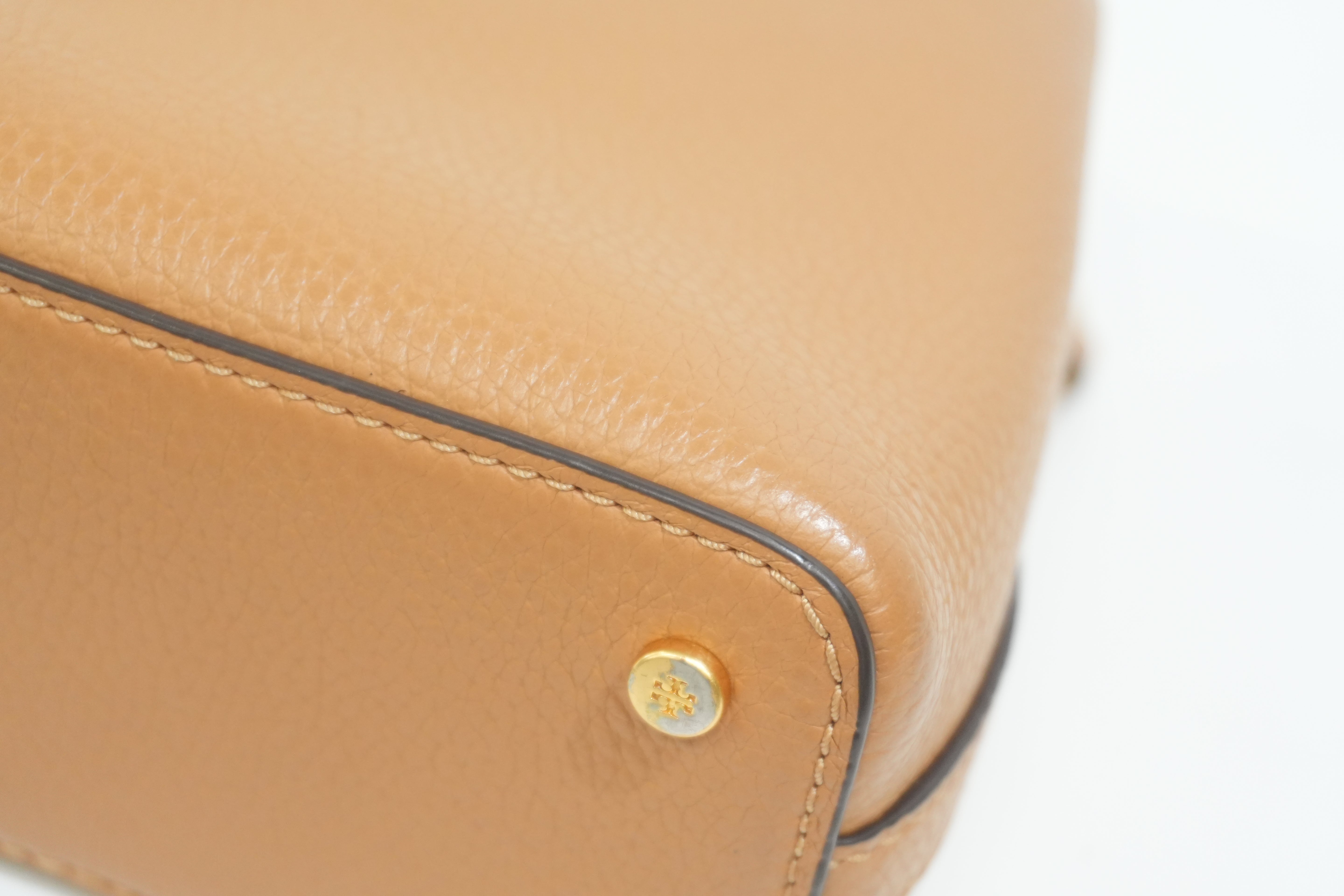 Pre-owned Tory Burch Leather Crossbody Bag Brown