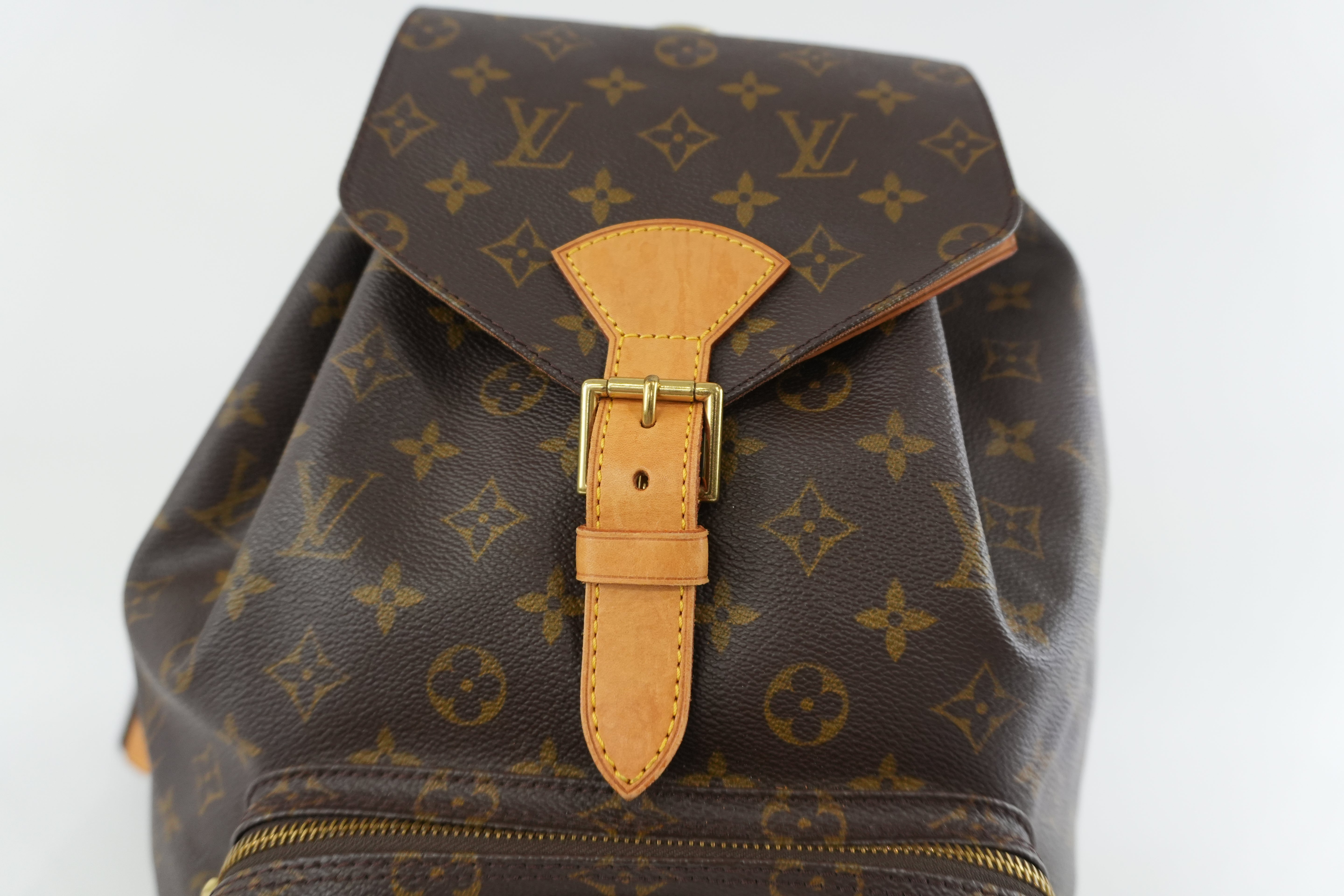 Pre-owned Louis Vuitton Monogram Montsouris GM Backpack Used