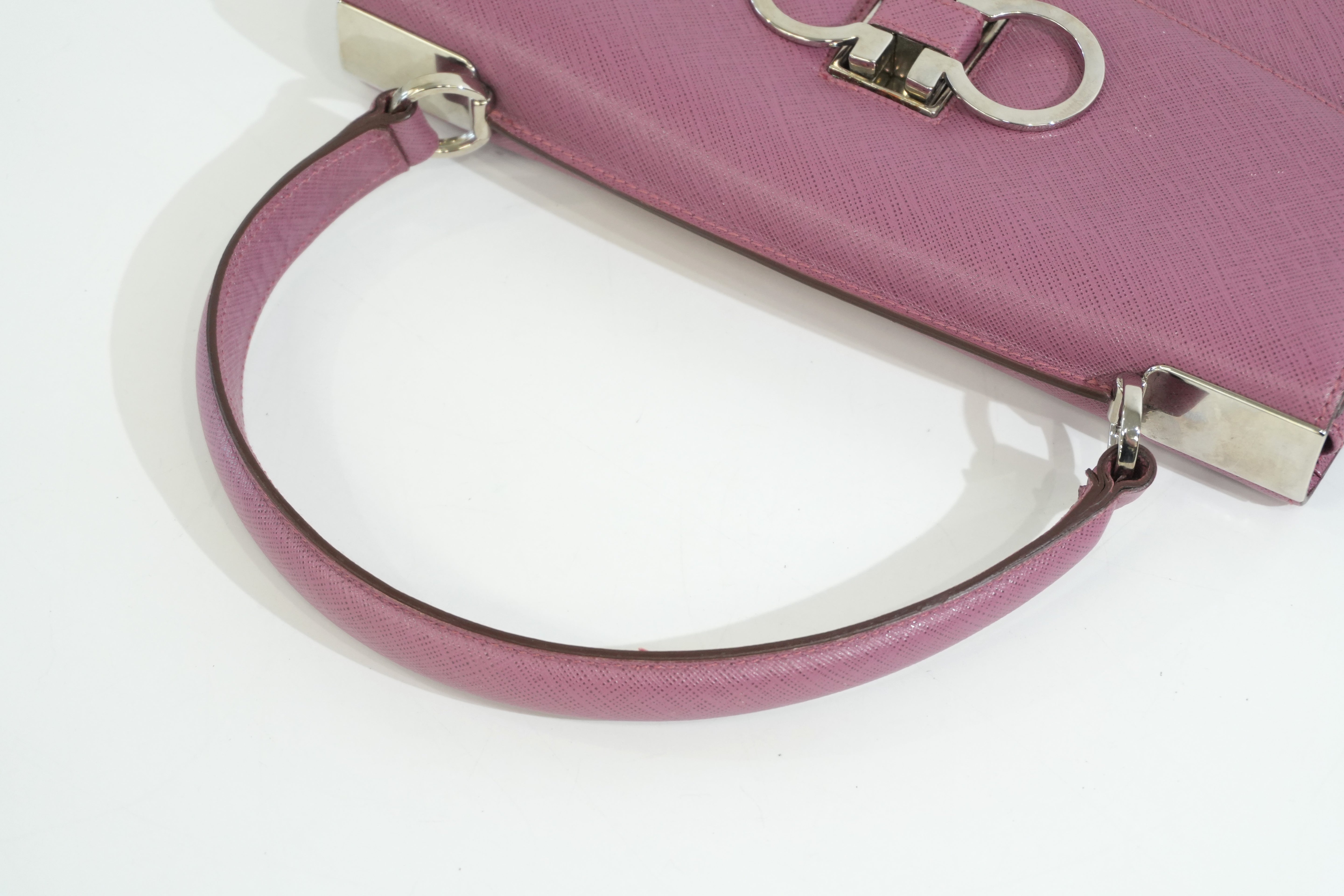 Pre-owned Ferragamo Top Handle Handbag Pink