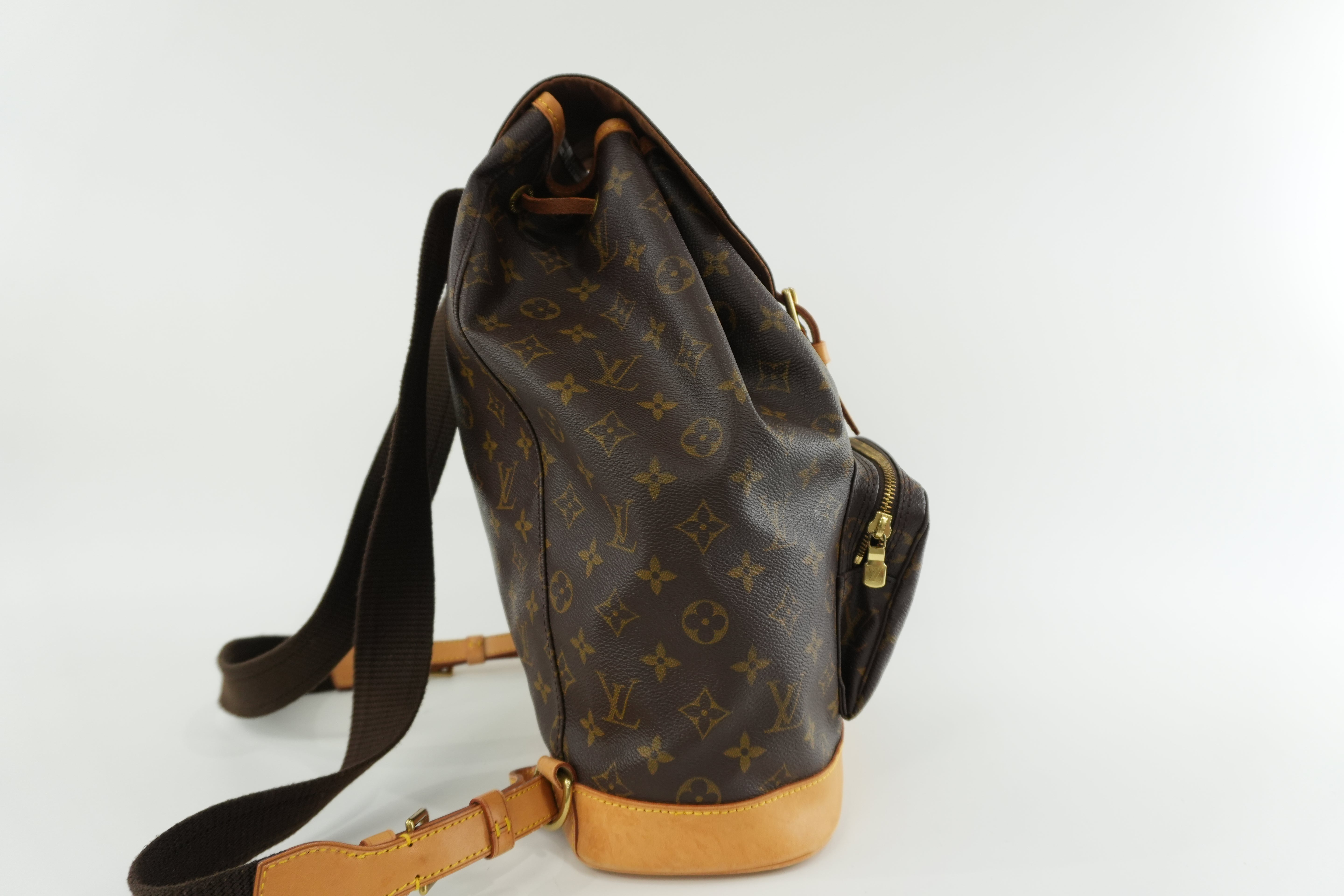 Pre-owned Louis Vuitton Monogram Montsouris GM Backpack Used
