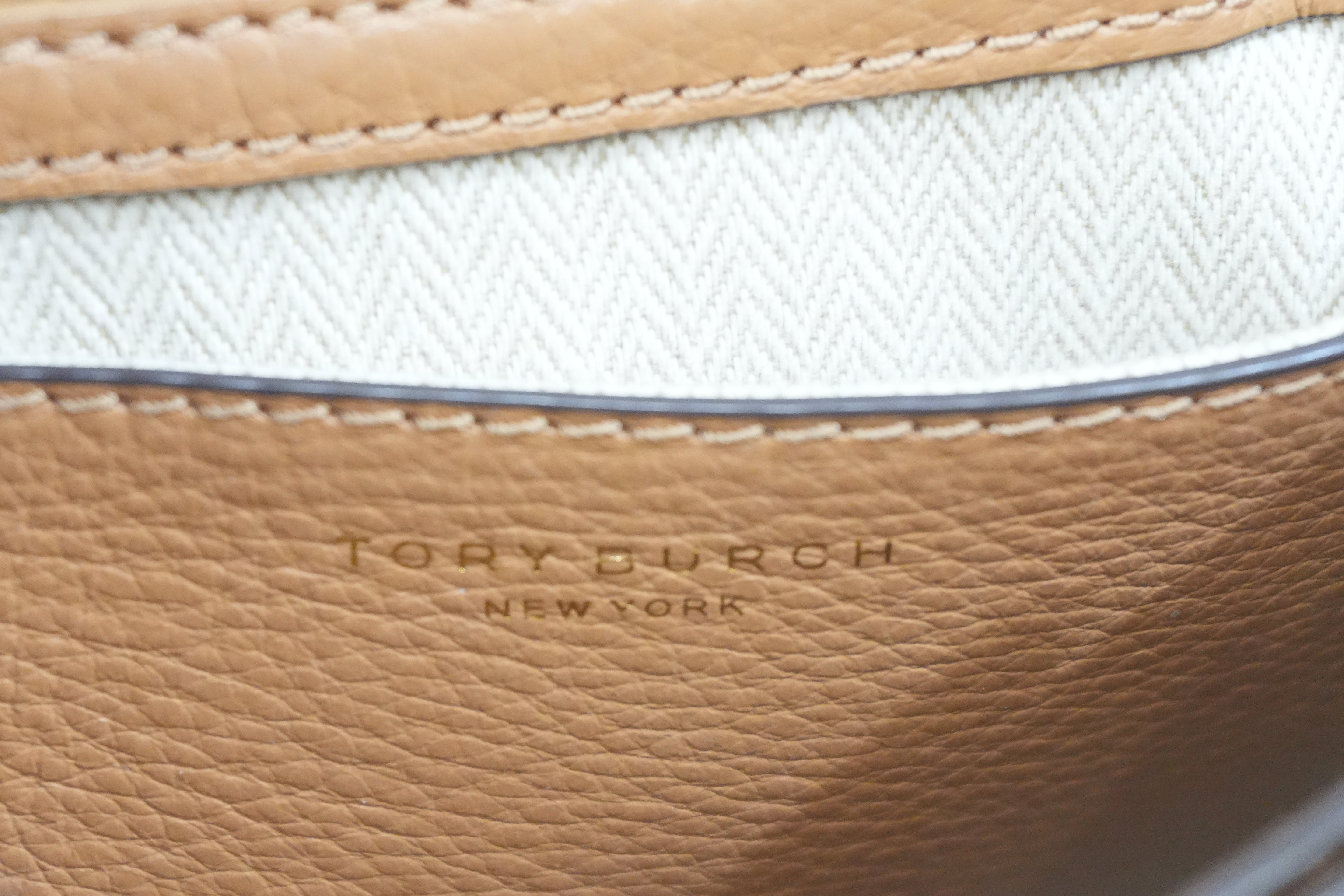 Pre-owned Tory Burch Leather Crossbody Bag Brown
