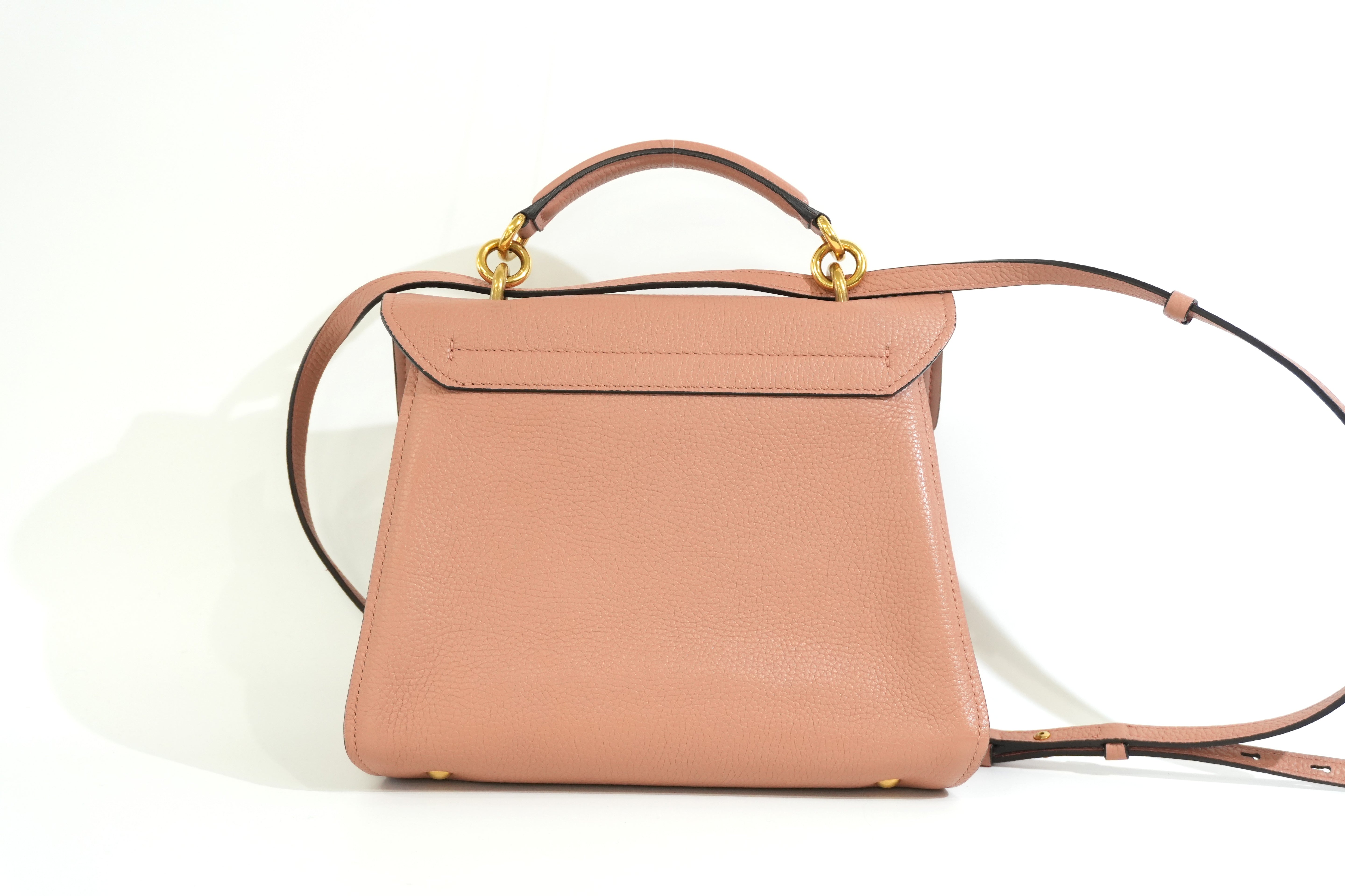 Pre-owned Ferragamo Two Way Shoulder Bag Salmon Pink