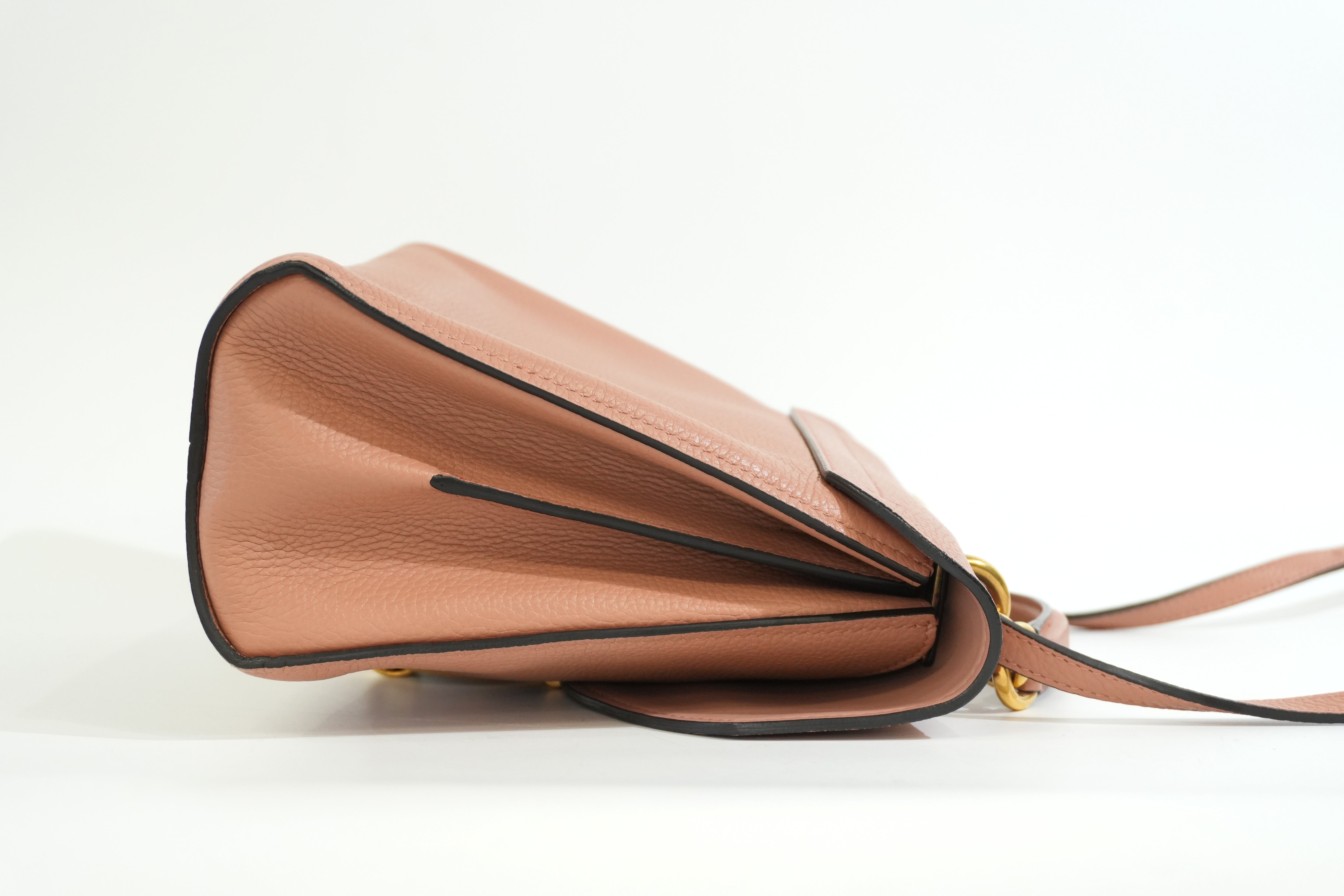 Pre-owned Ferragamo Two Way Shoulder Bag Salmon Pink