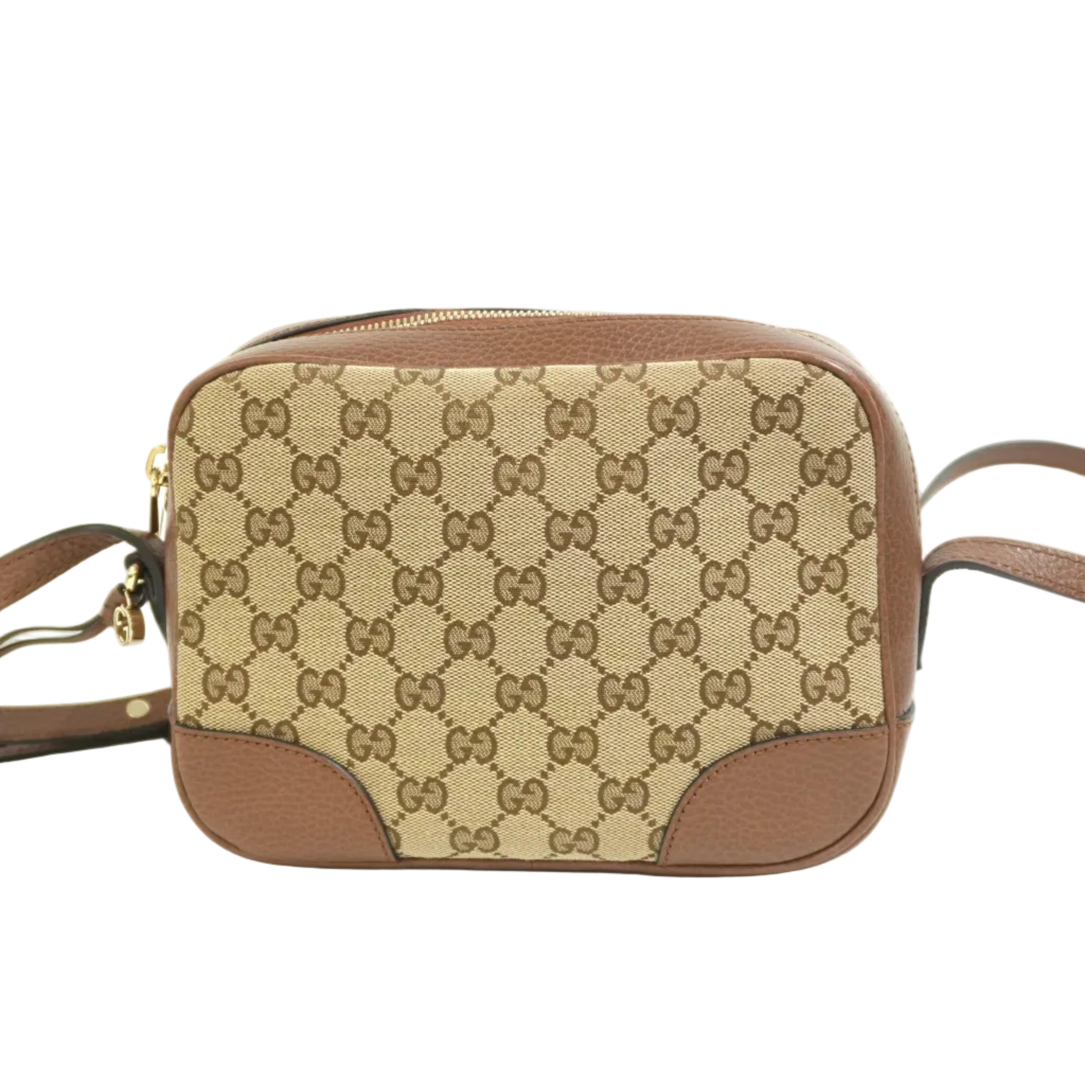 Pre-owned Gucci Camera Disco Shoulder Bag Brown