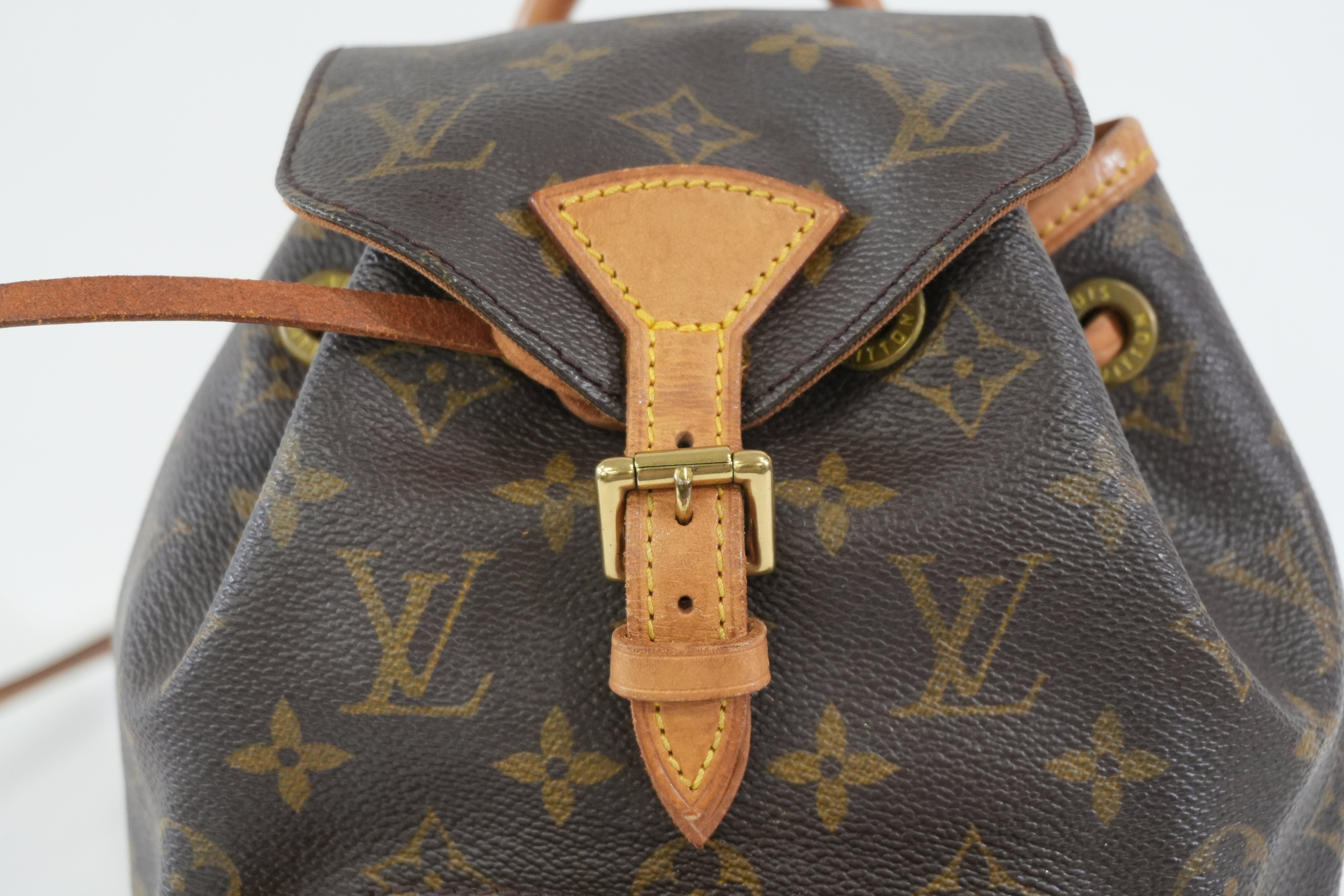 Pre-owned Louis Vuitton Monogram Montsouris PM Backpack