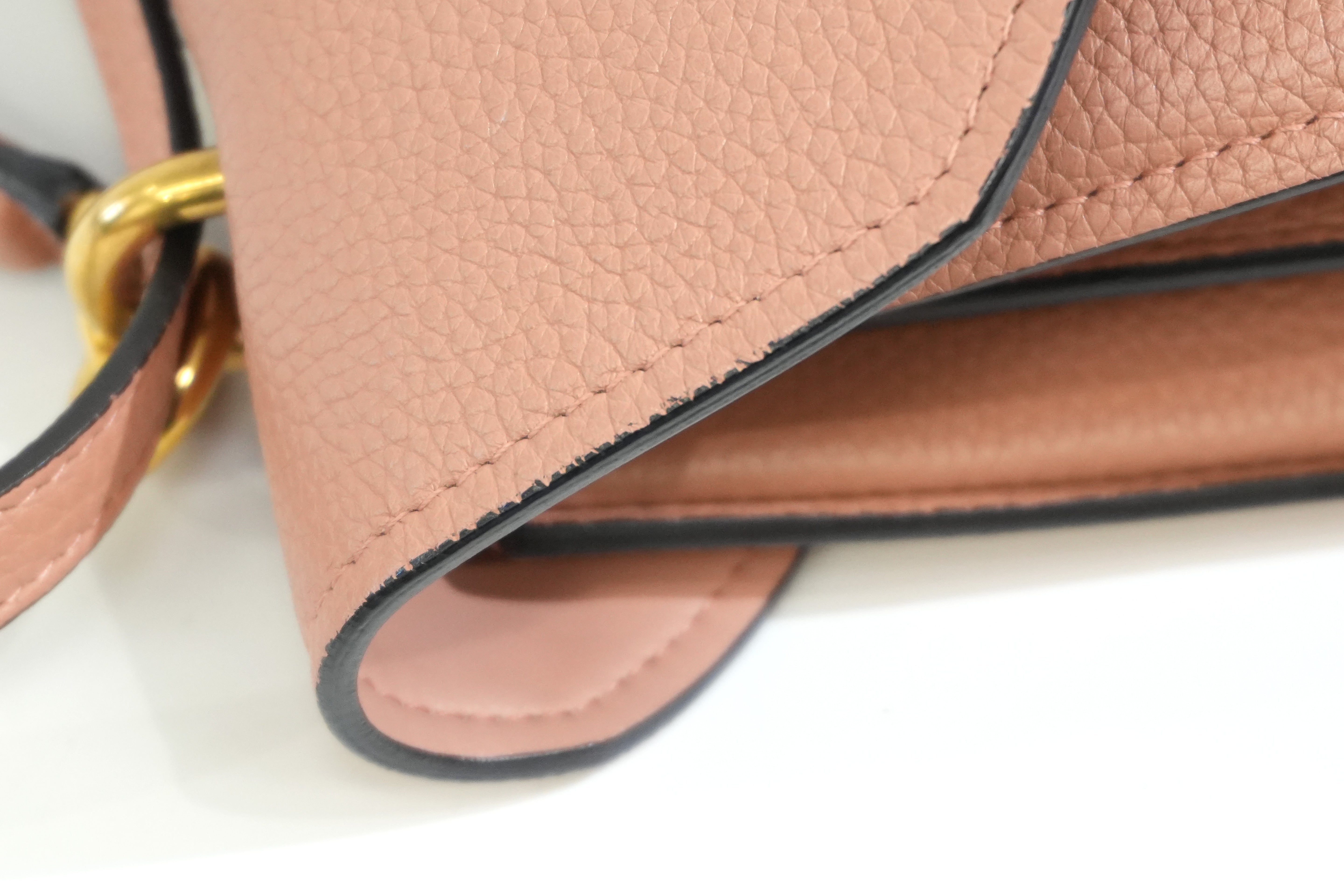 Pre-owned Ferragamo Two Way Shoulder Bag Salmon Pink