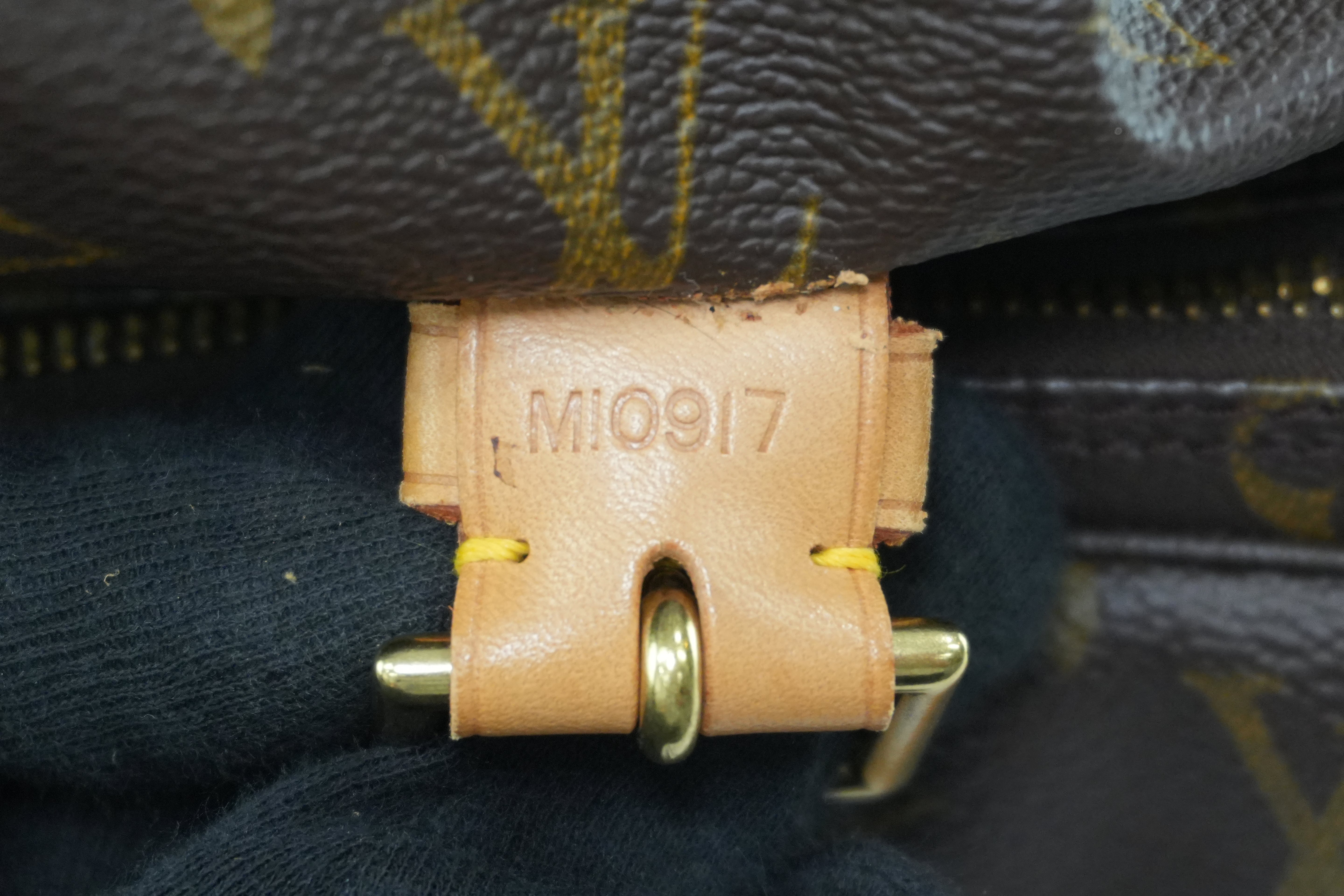 Pre-owned Louis Vuitton Monogram Montsouris GM Backpack Used