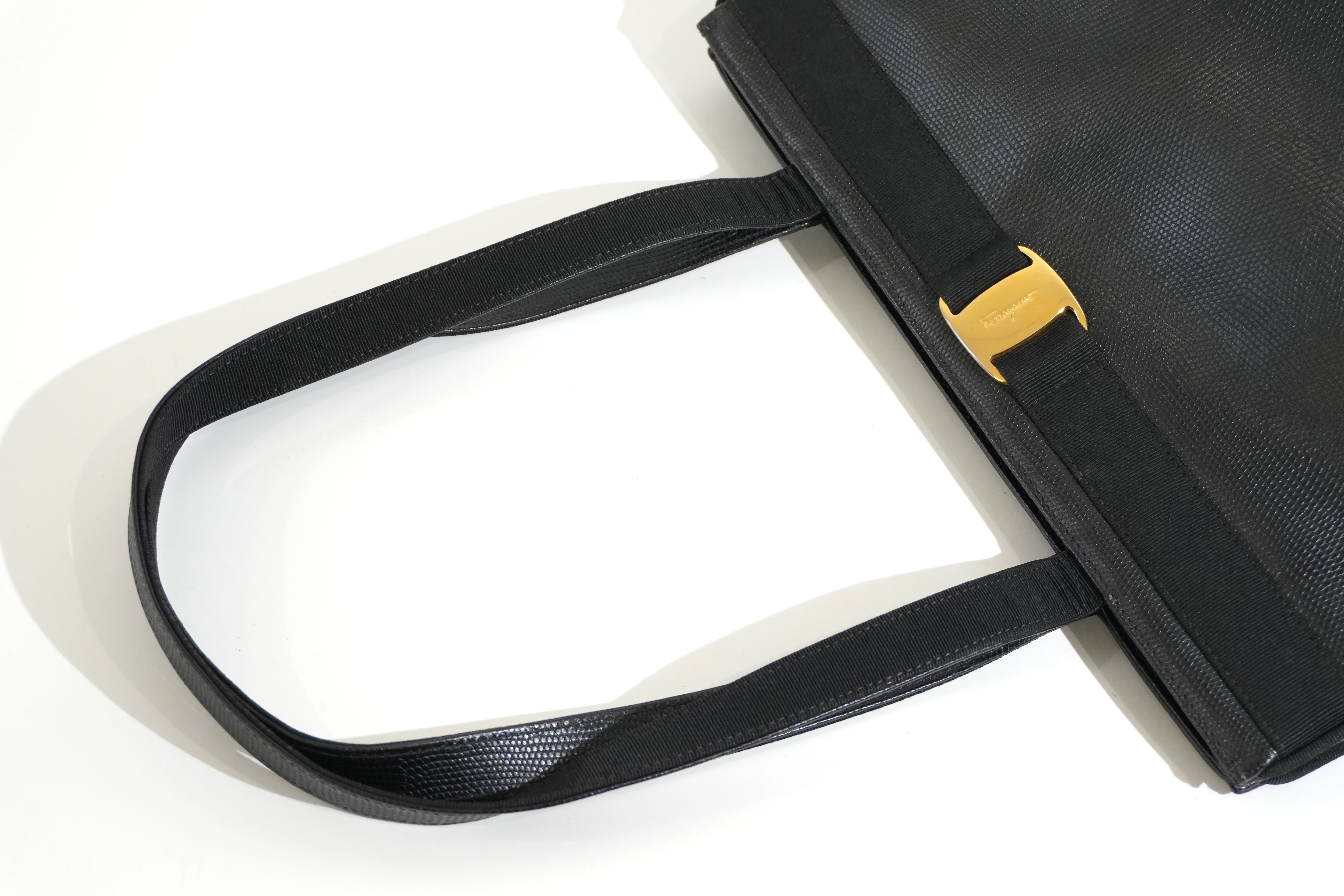 Pre-owned Ferragamo Tote Bag Black