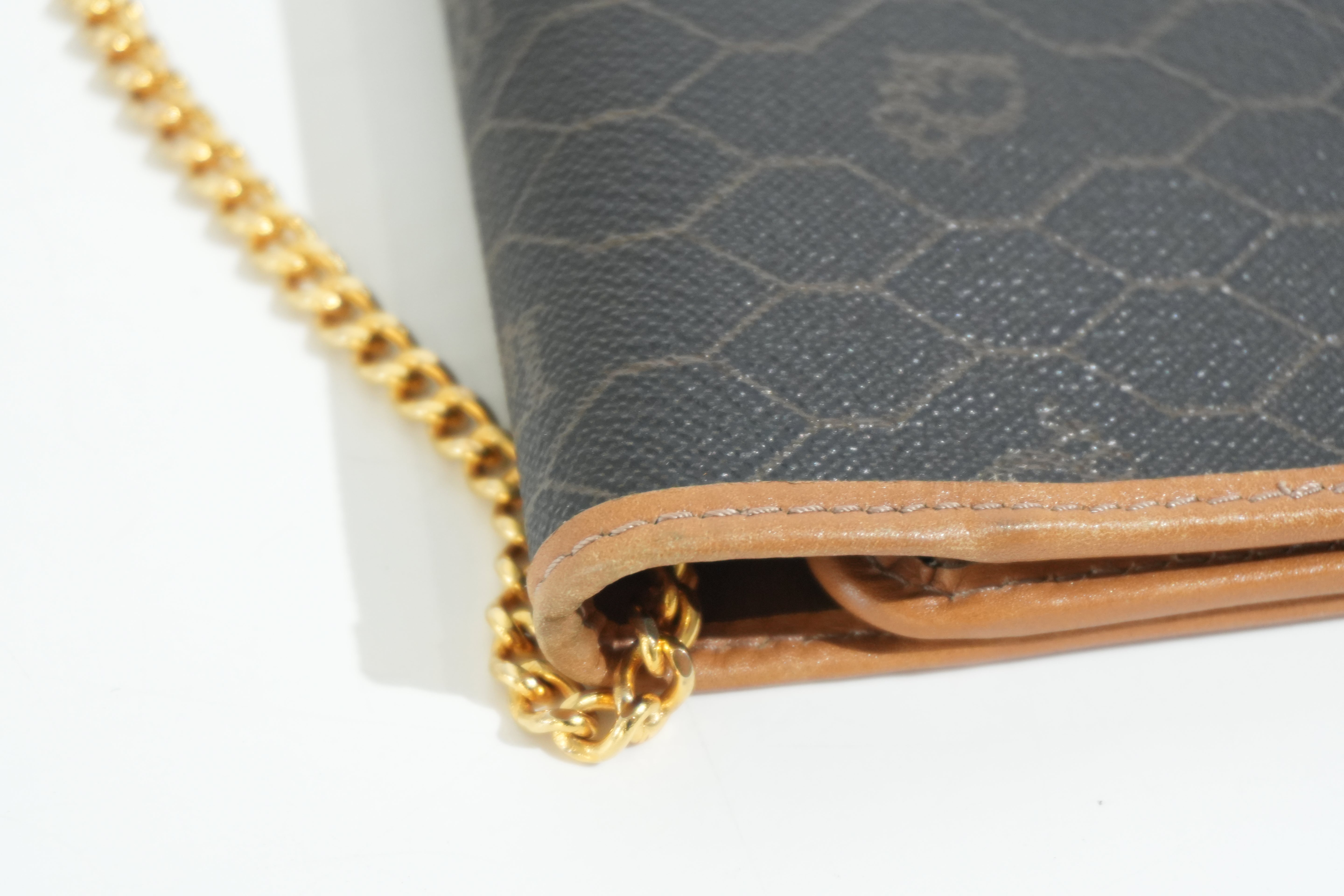 Pre-owned Dior Honeycomb Chain Shoulder Bag Black