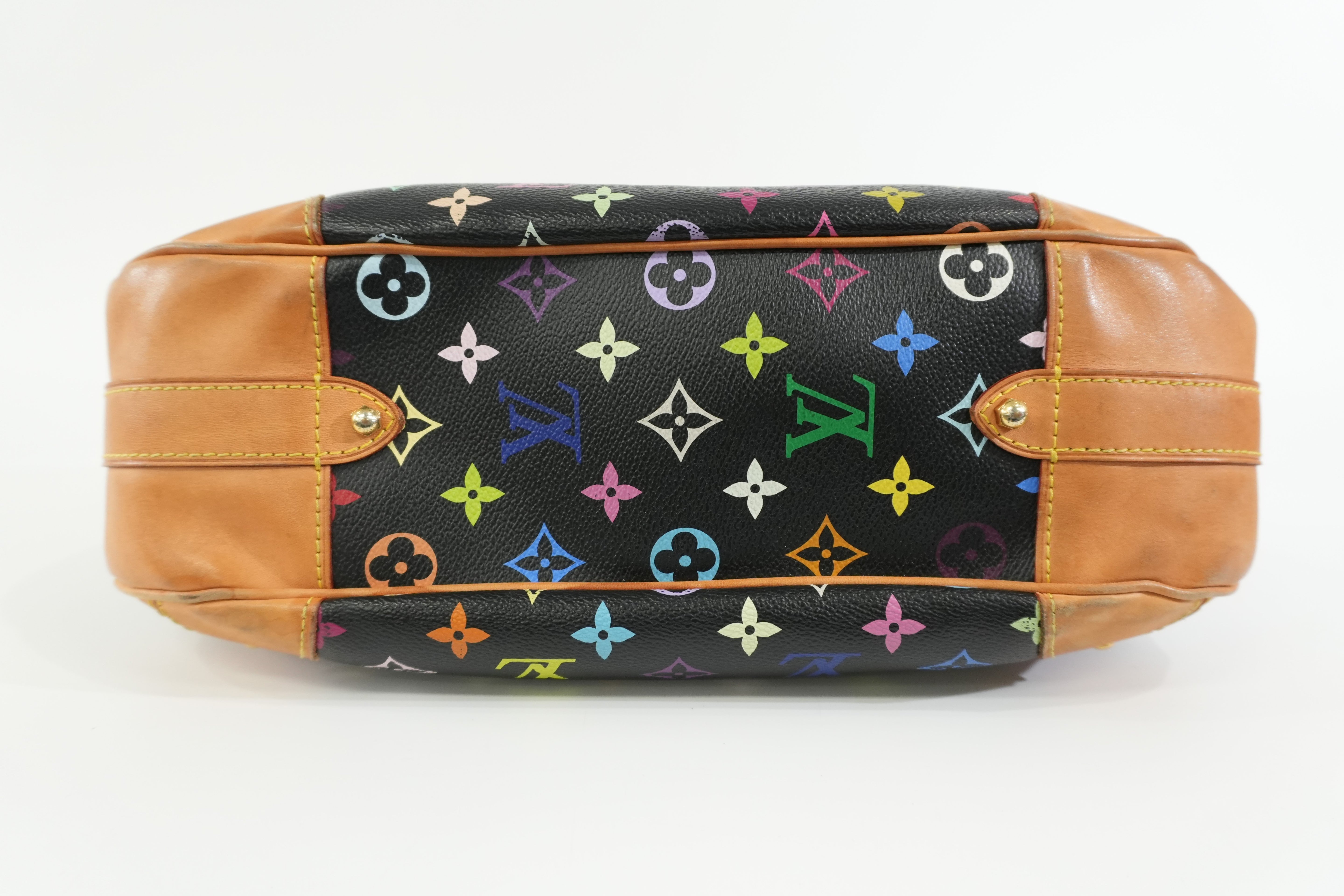 Pre-owned Louis Vuitton Multicolor Greta Tote Bag Black