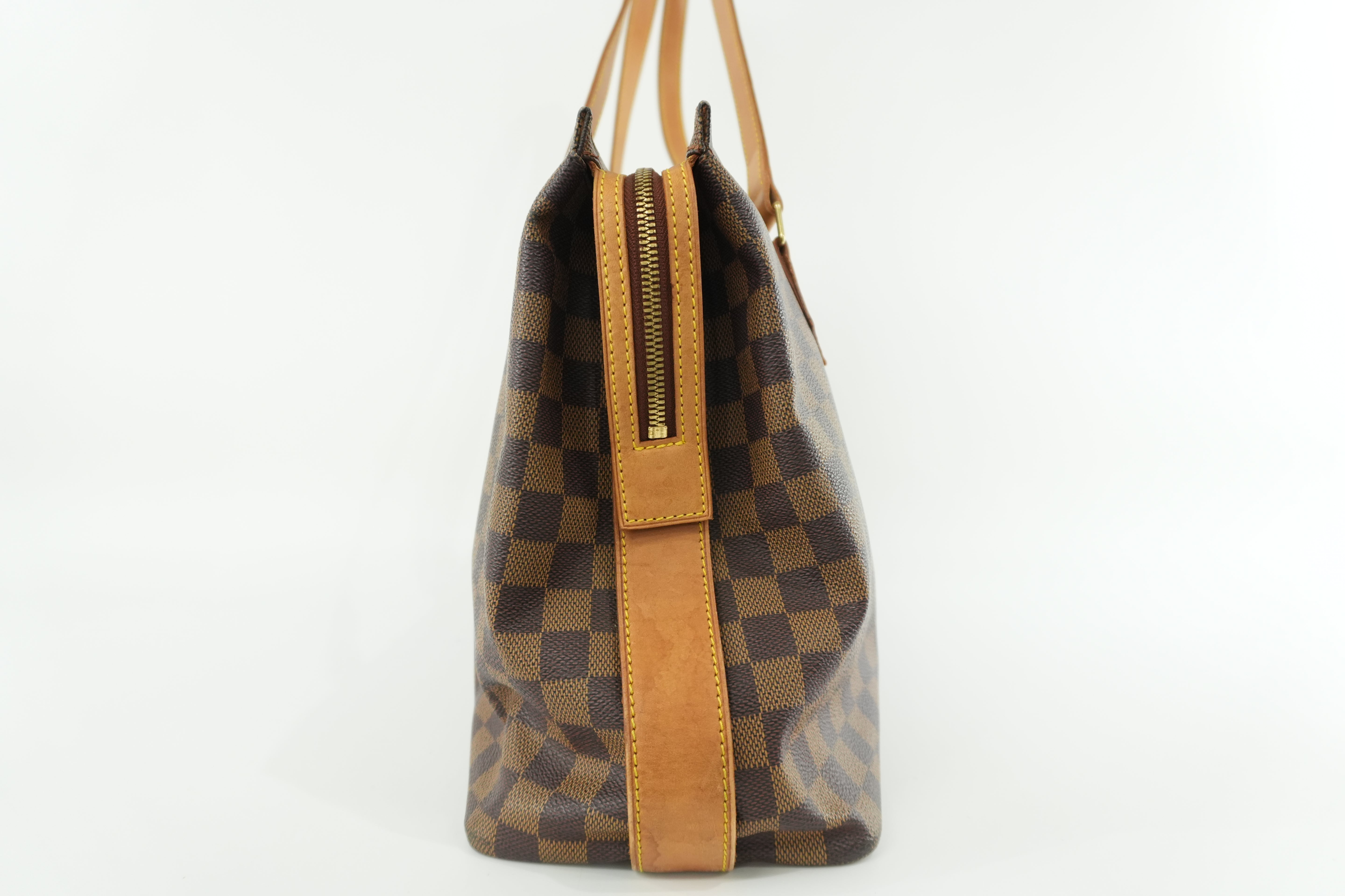 Pre-owned Louis Vuitton Damier Ebene Centenaire Columbine Shoulder Tote Bag