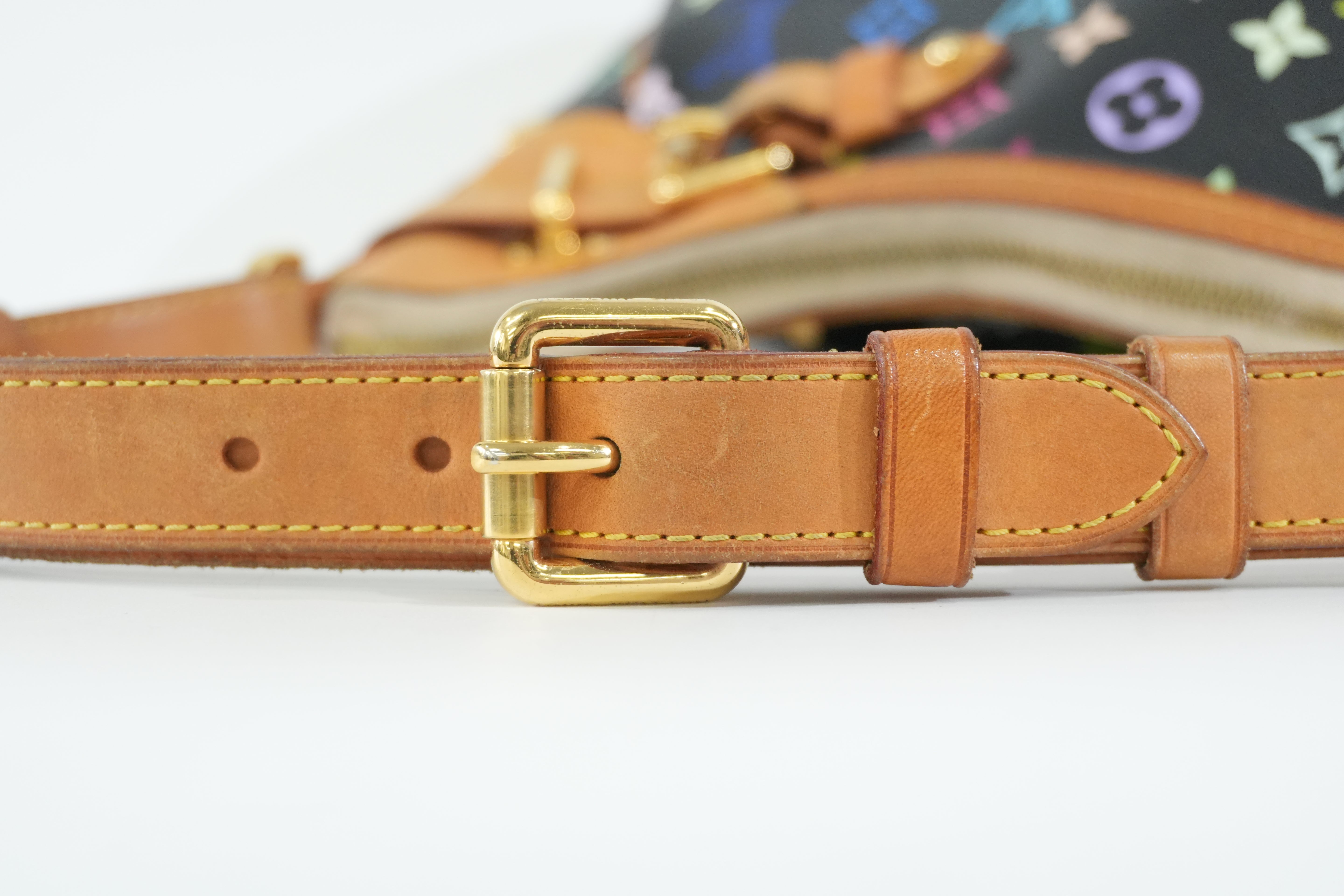 Pre-owned Louis Vuitton Multicolor Greta Tote Bag Black