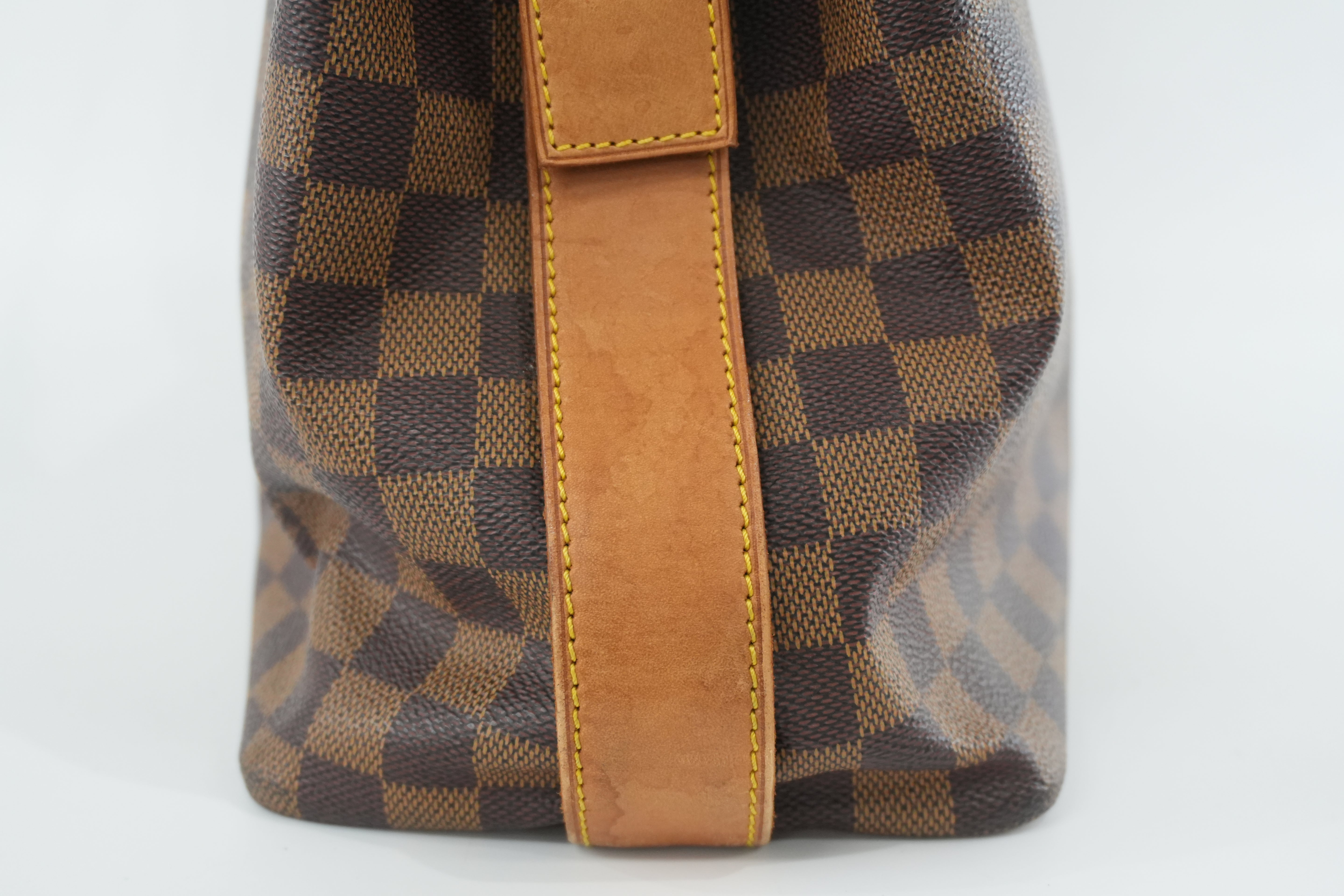 Pre-owned Louis Vuitton Damier Ebene Centenaire Columbine Shoulder Tote Bag