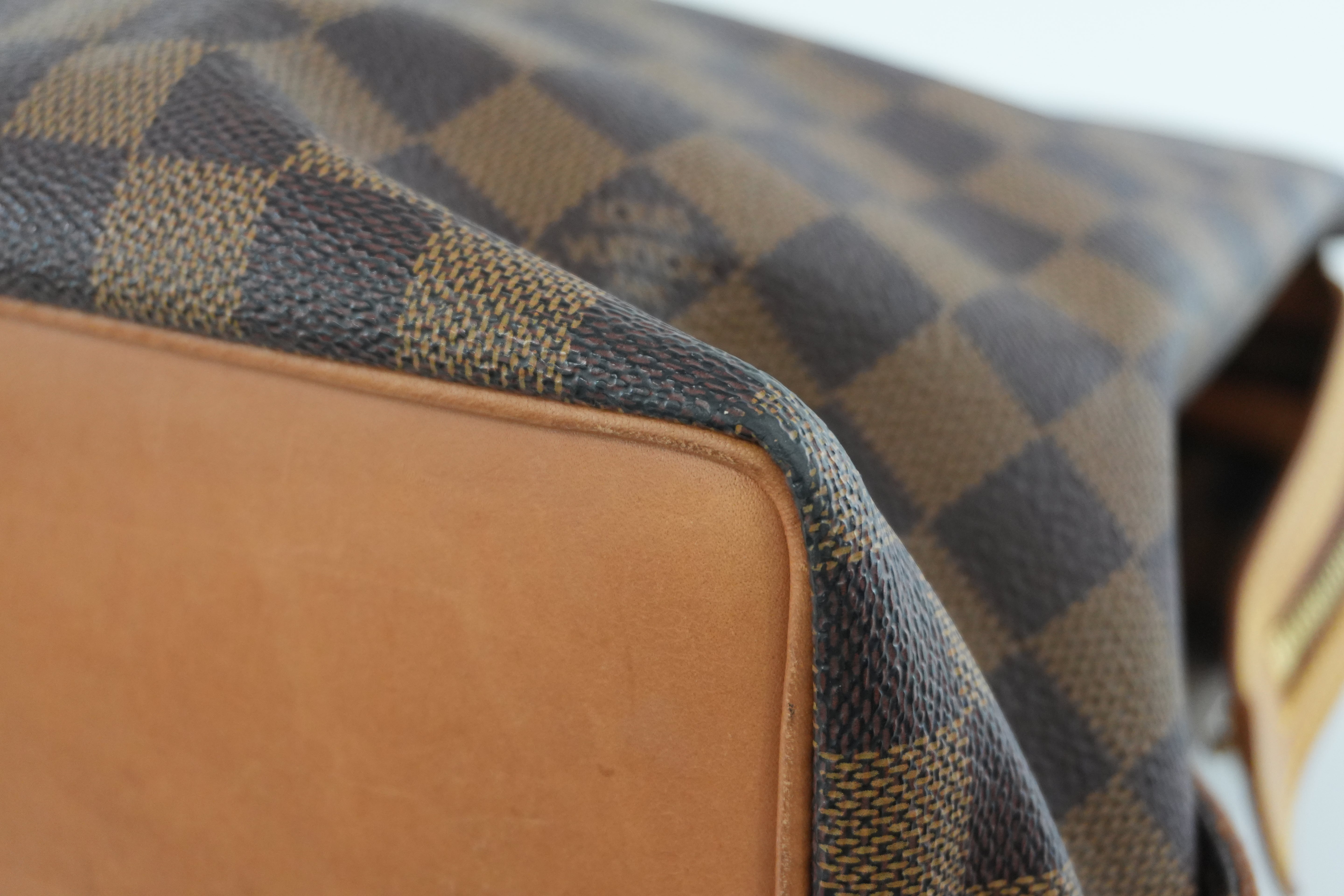 Pre-owned Louis Vuitton Damier Ebene Centenaire Columbine Shoulder Tote Bag