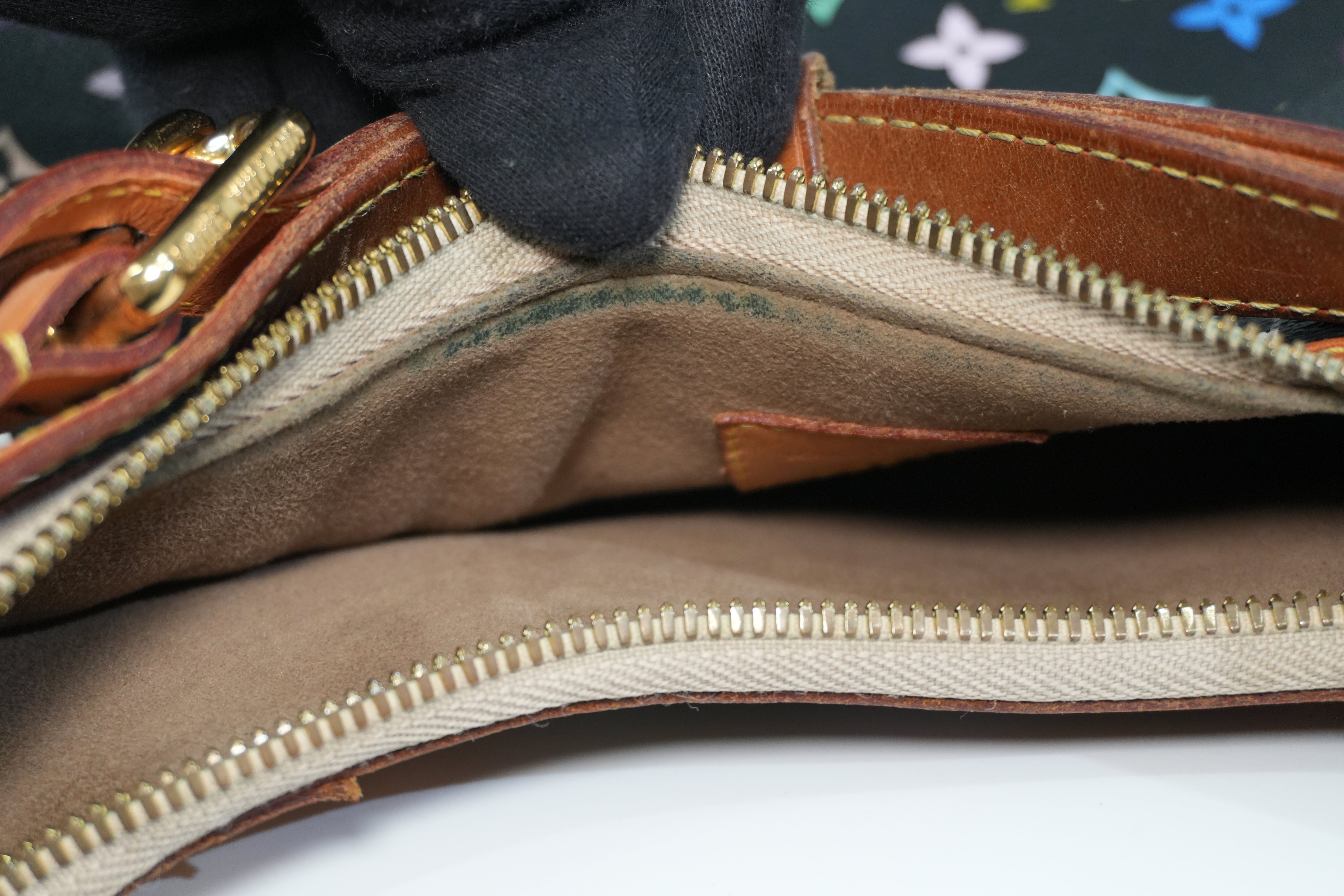 Pre-owned Louis Vuitton Multicolor Greta Tote Bag Black