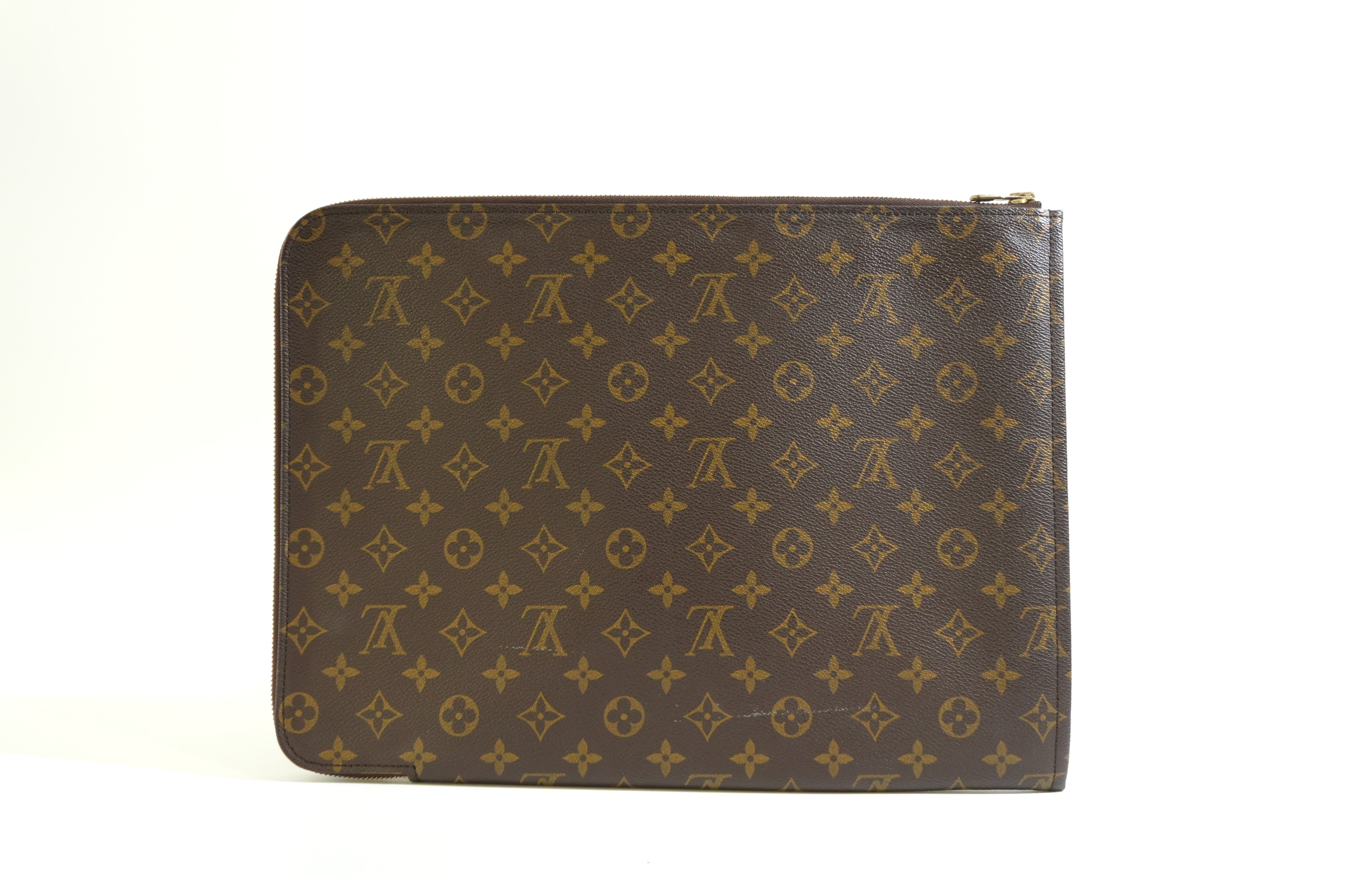 Pre-owned Louis Vuitton Monogram Porte Documents
