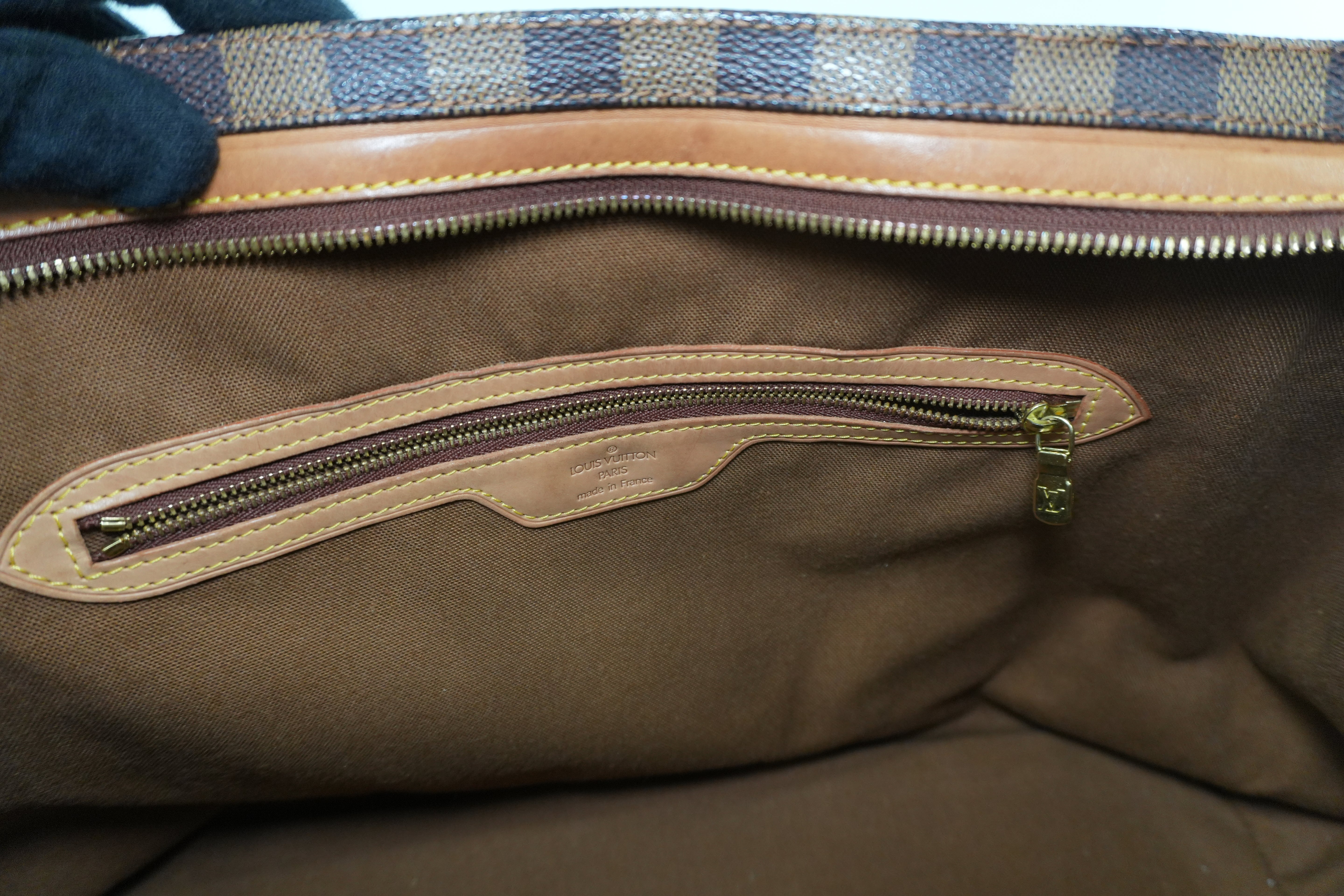 Pre-owned Louis Vuitton Damier Ebene Centenaire Columbine Shoulder Tote Bag