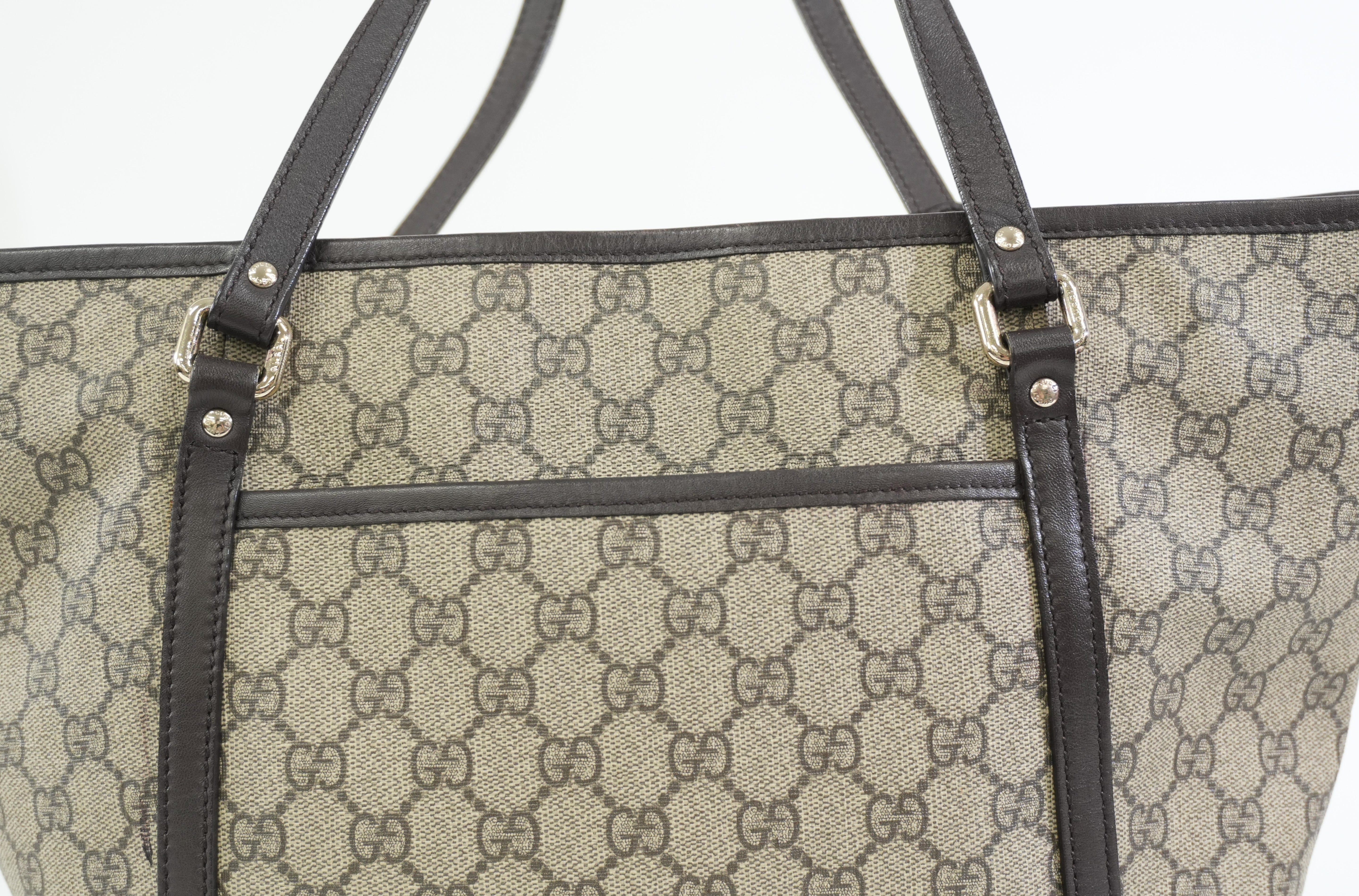 Pre-owned Gucci Guccisima Two Way Shoulder Bag Brown