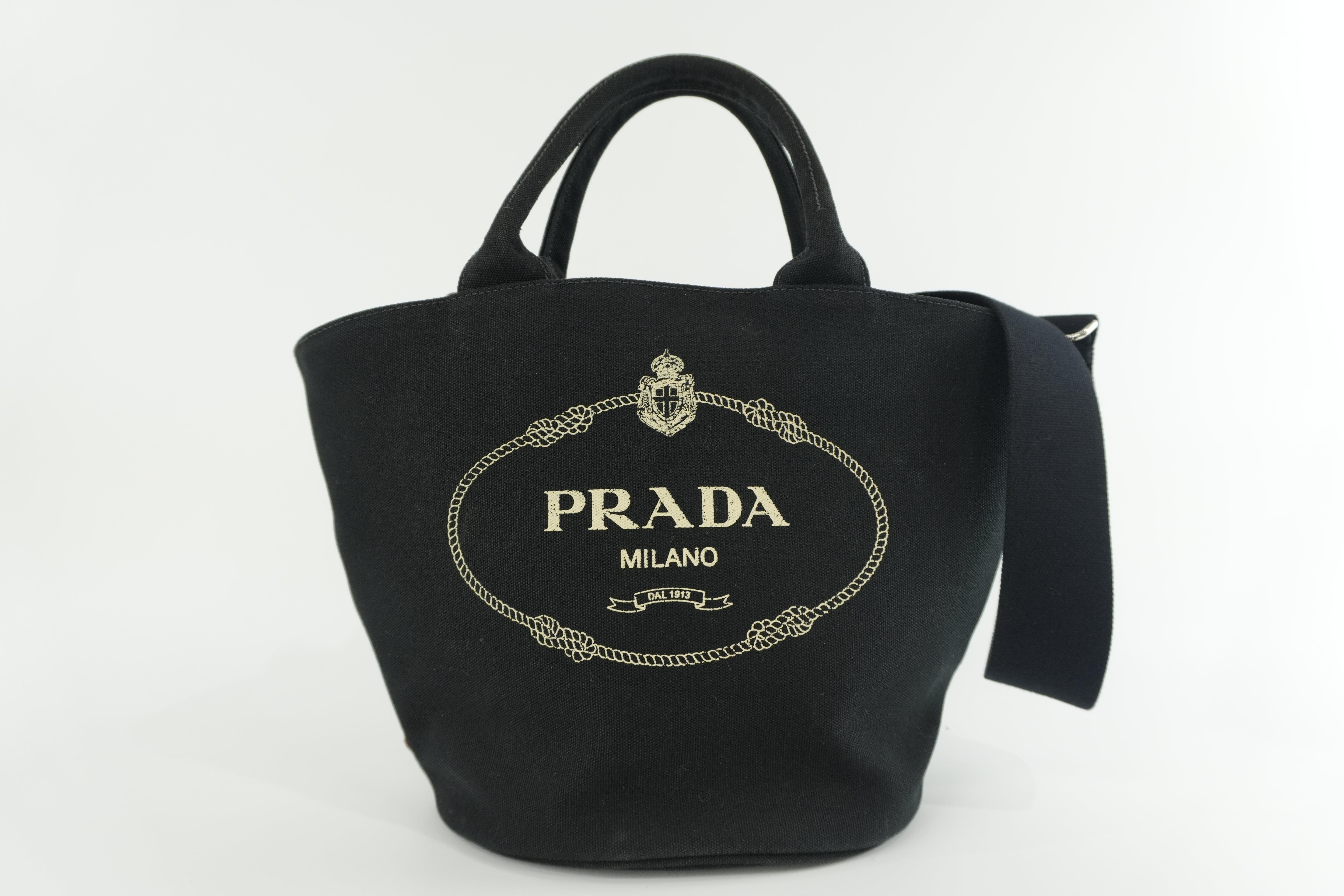 Prada Two Way Shoulder Bag Black Used