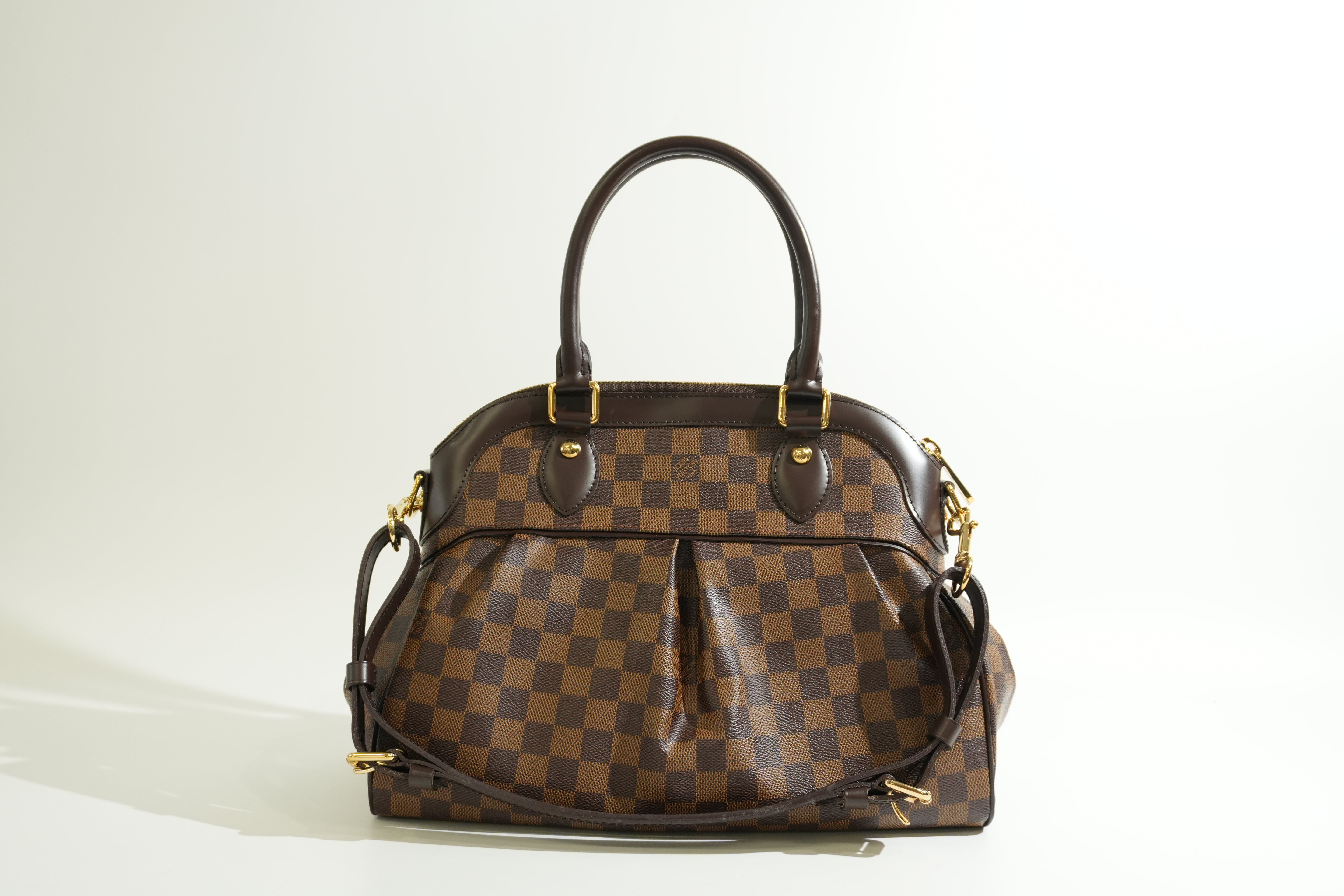 Pre-owned Louis Vuitton Damier Ebene Two Way Trevi PM Shoulder Bag