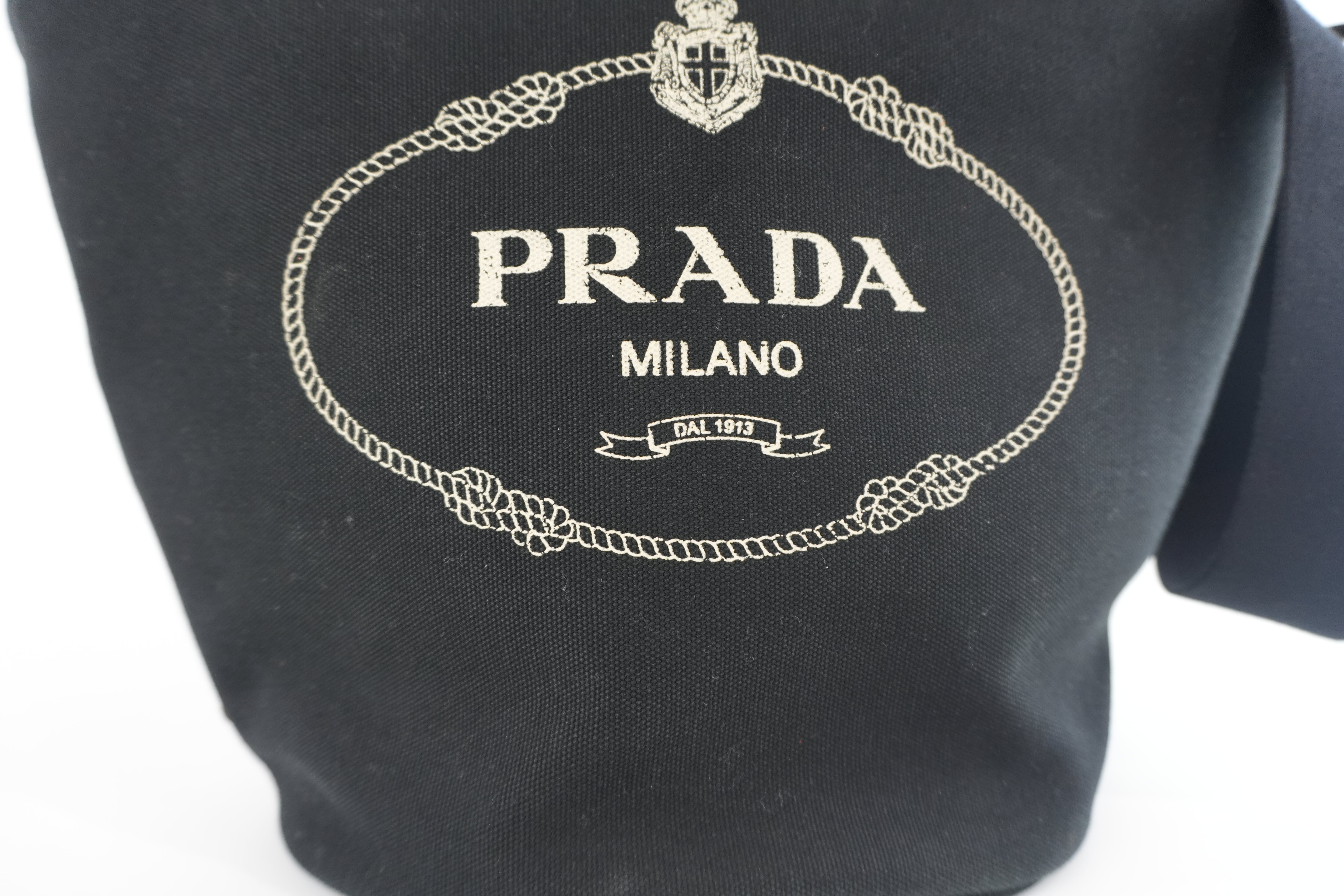 Prada Two Way Shoulder Bag Black Used