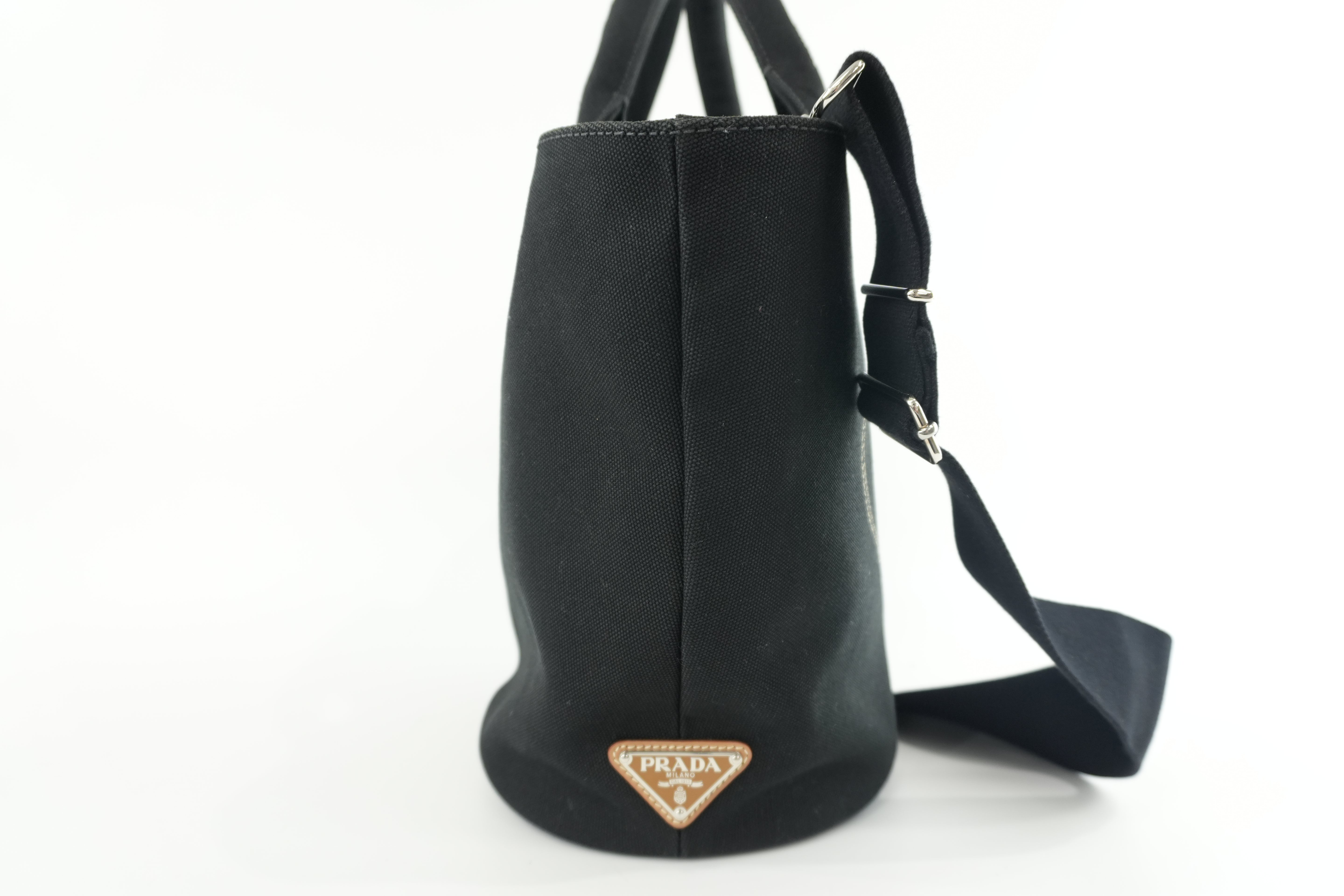 Prada Two Way Shoulder Bag Black Used