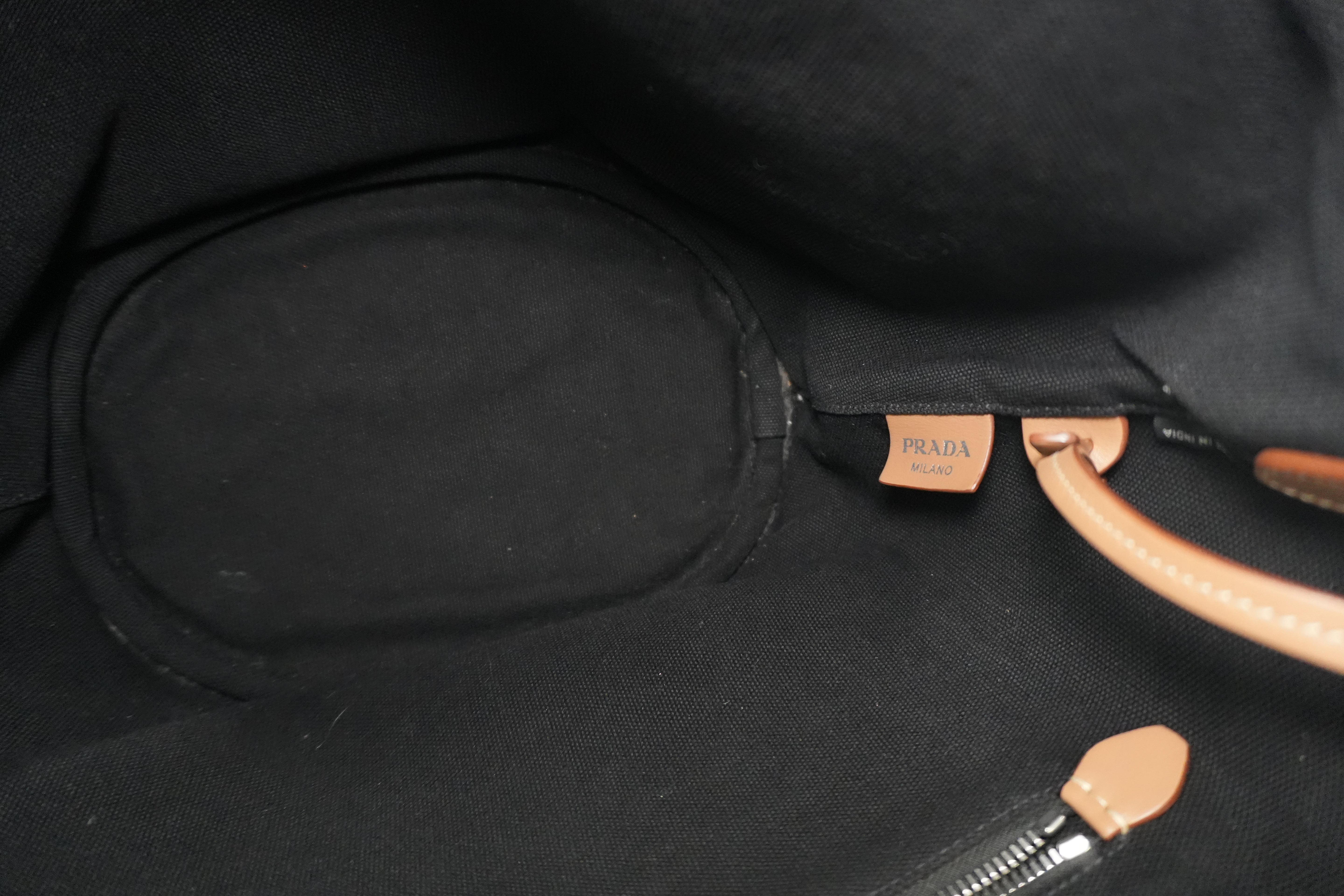 Prada Two Way Shoulder Bag Black Used