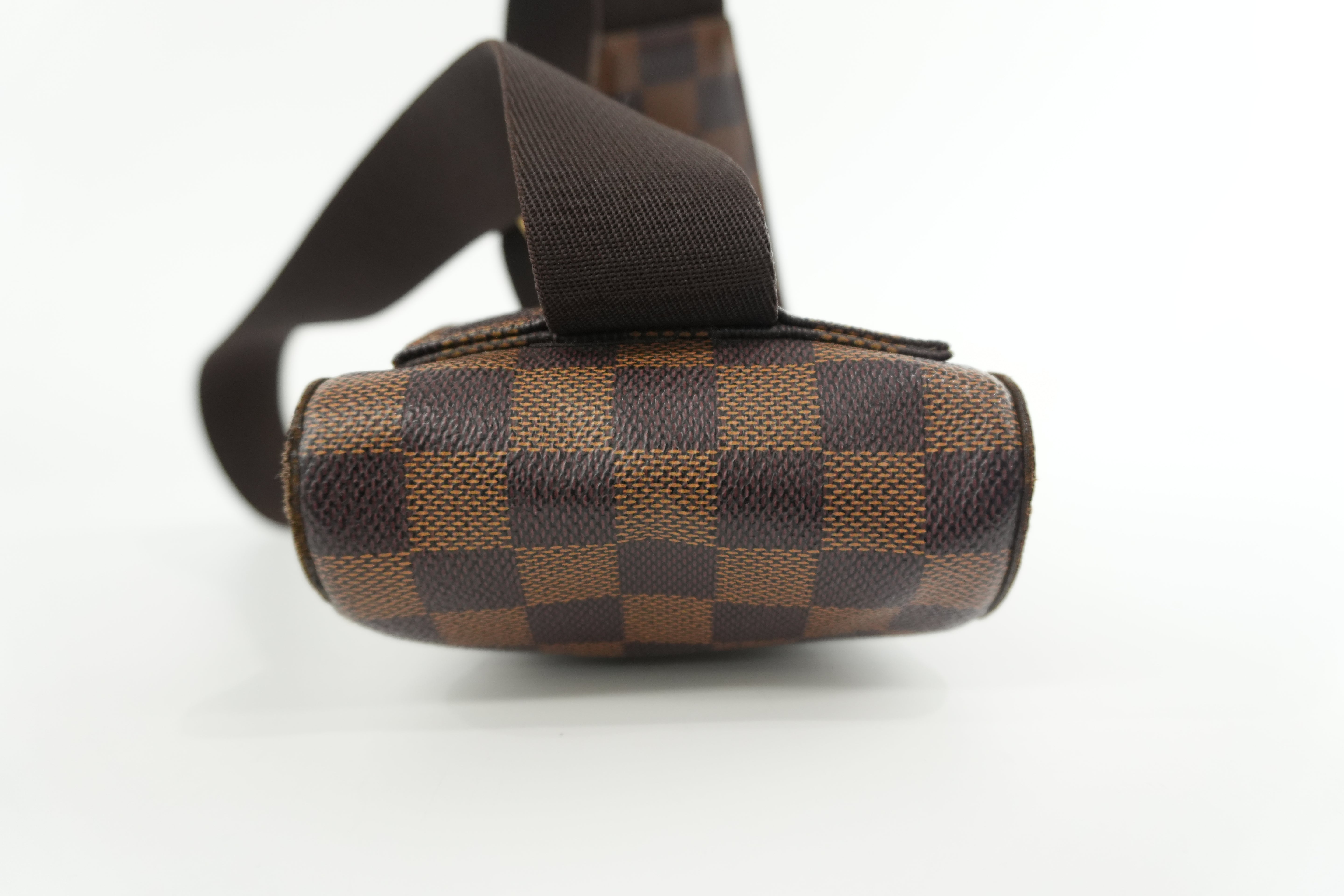 Pre-owned Louis Vuitton Damier Ebene Geronimo Body Bag Used