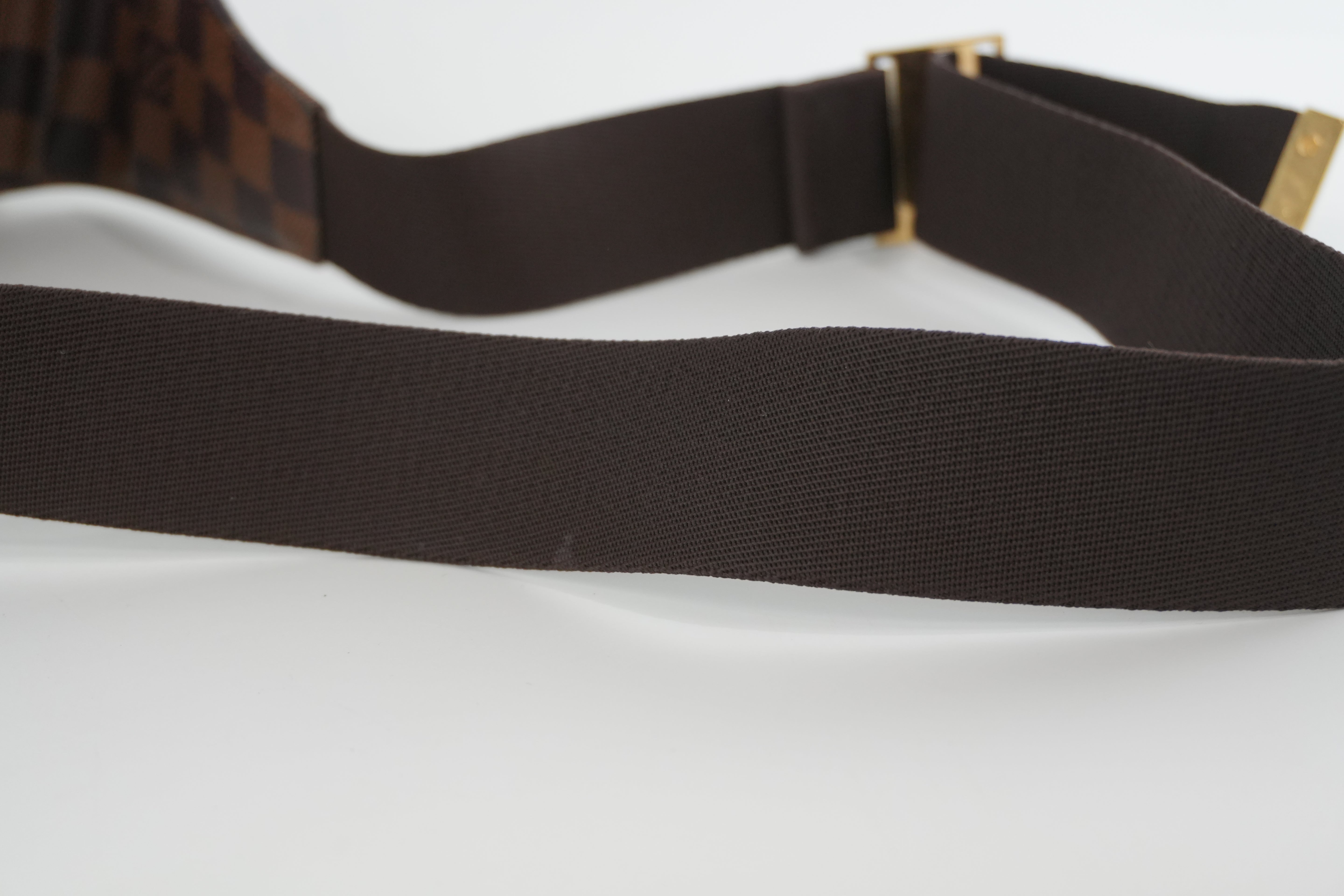 Pre-owned Louis Vuitton Damier Ebene Geronimo Body Bag Used