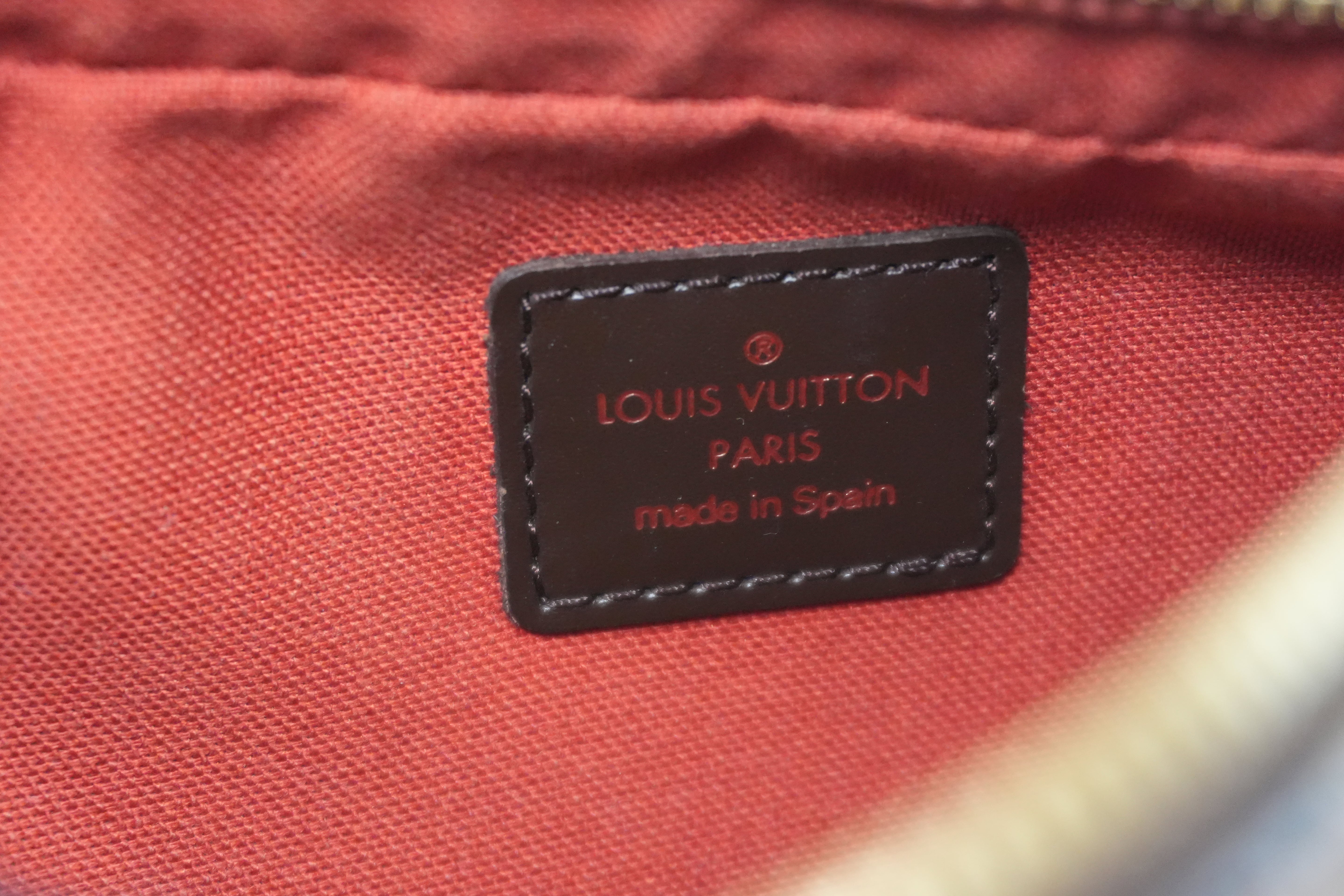 Pre-owned Louis Vuitton Damier Ebene Geronimo Body Bag Used