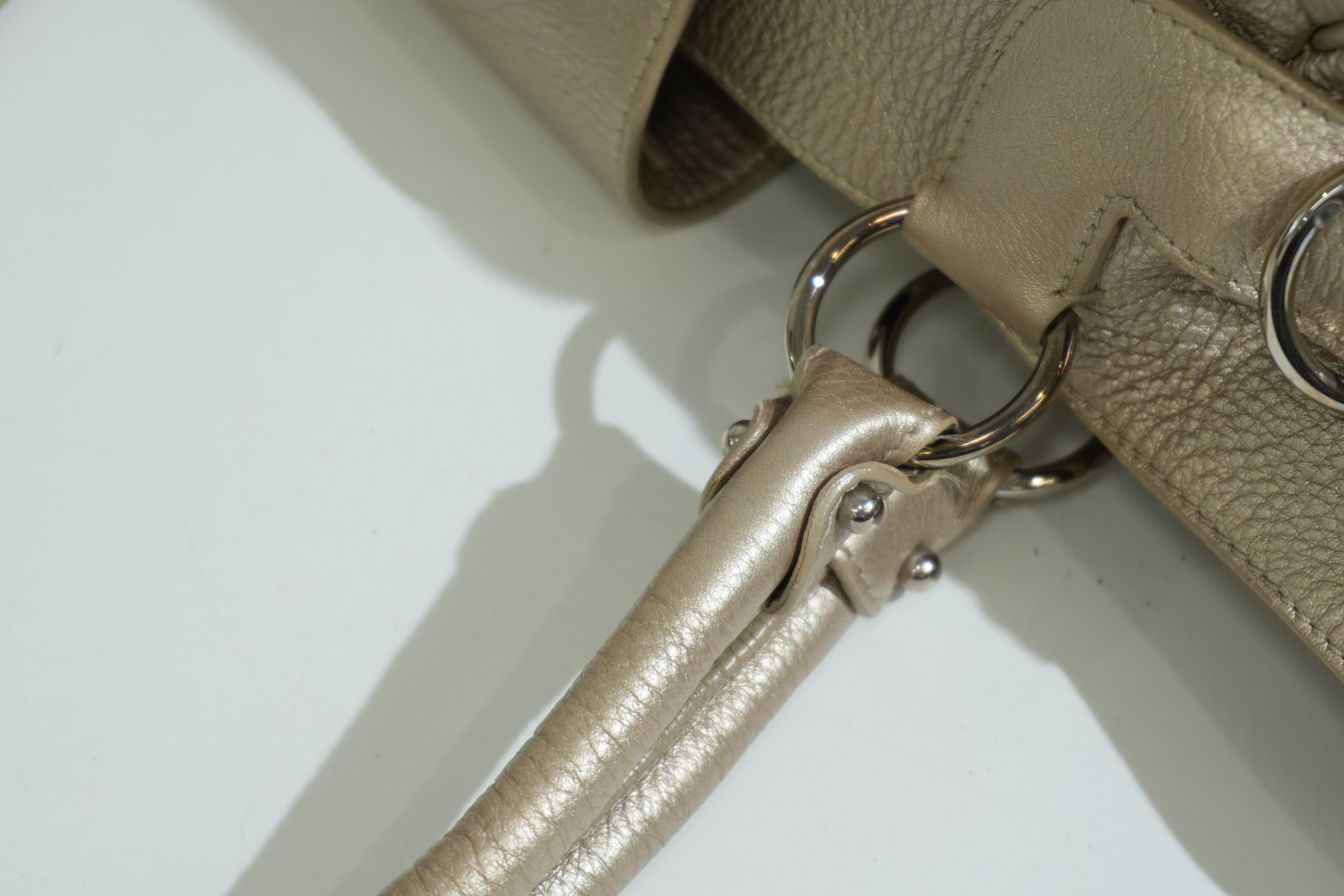 Pre-owned Ferragamo Handbag Metallic Gold
