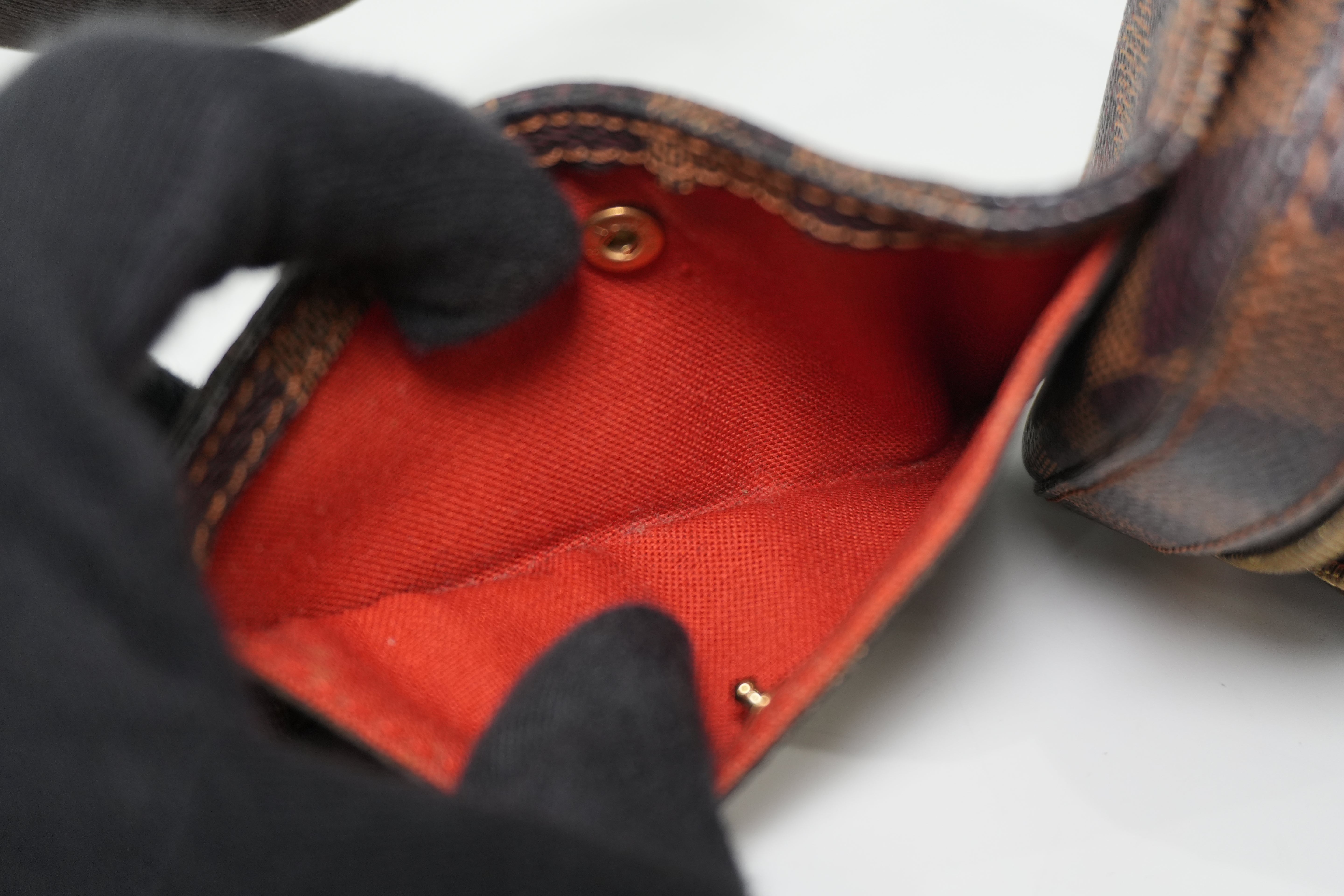 Pre-owned Louis Vuitton Damier Ebene Geronimo Body Bag Used