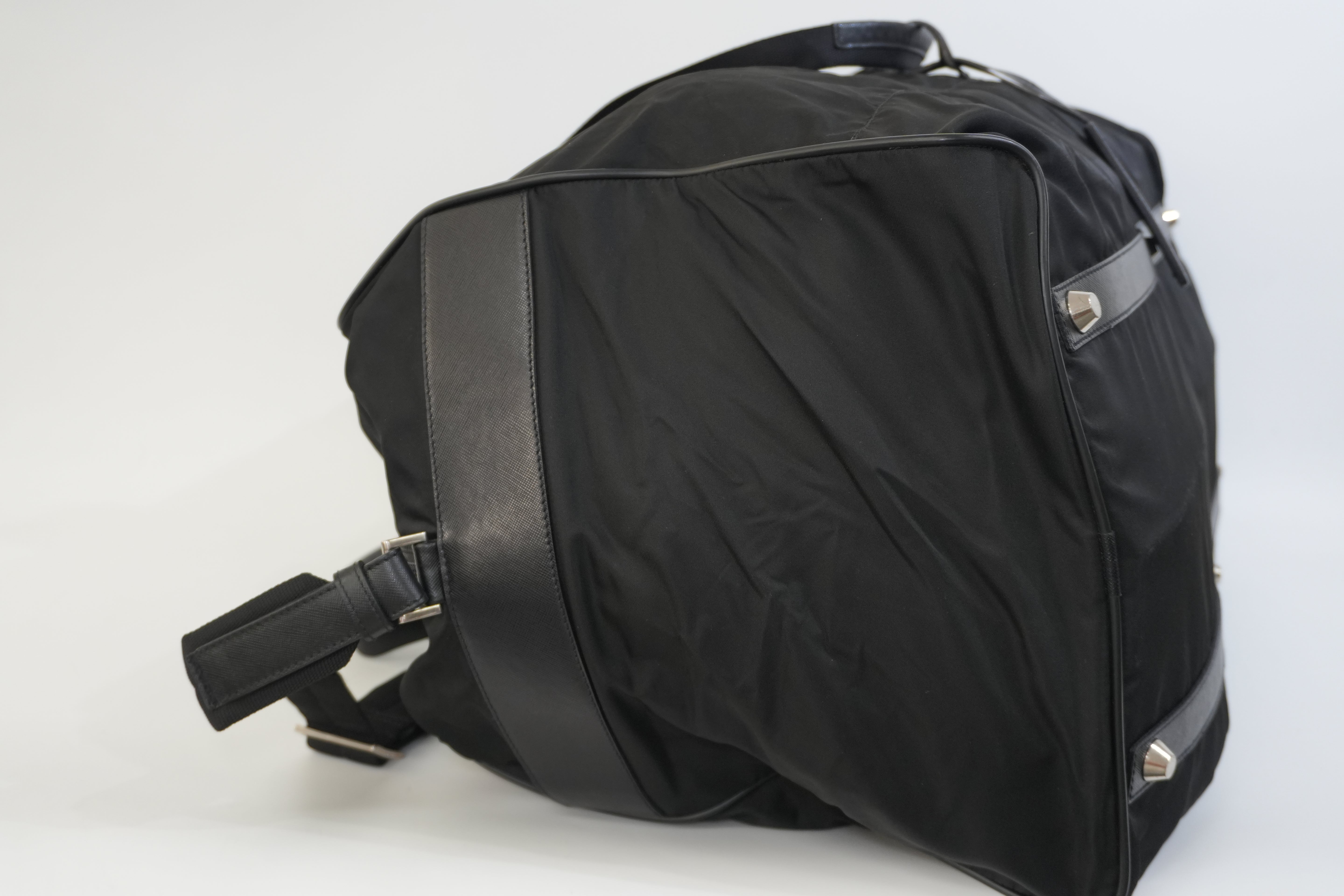 Pre-owned Prada Nylon Travel Bag Black
