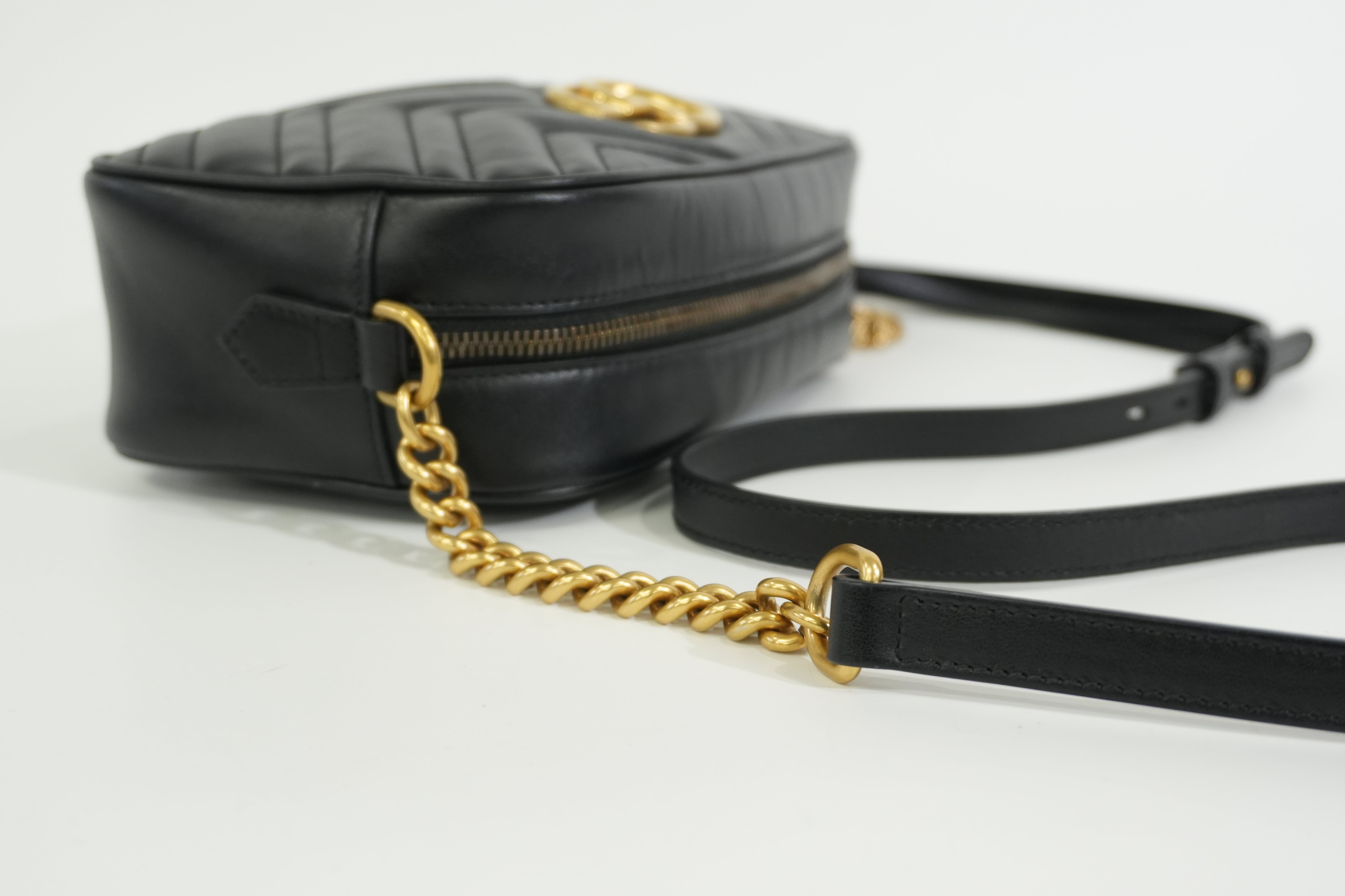 Pre-owned Gucci Marmont Shoulder Bag Black