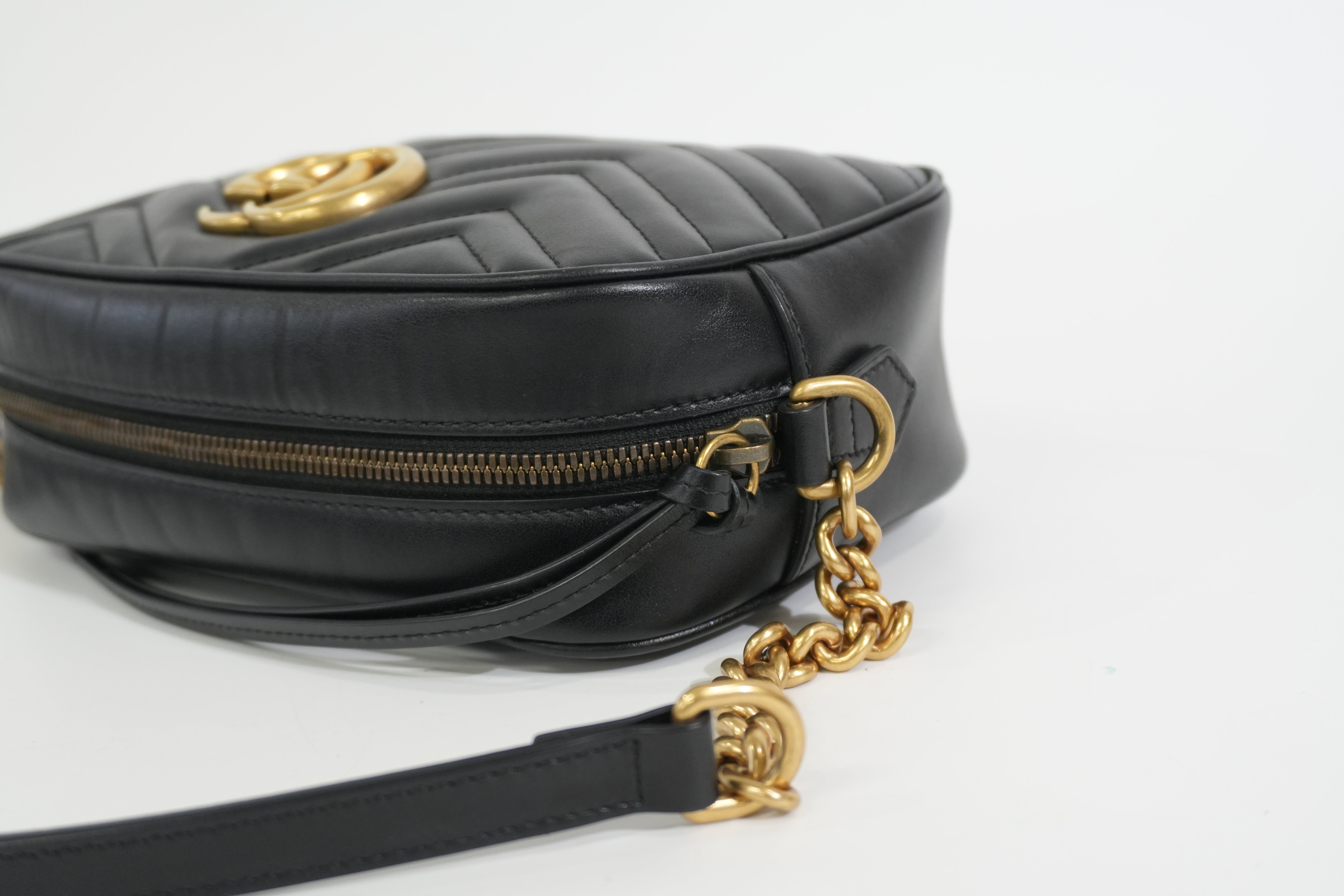 Pre-owned Gucci Marmont Shoulder Bag Black