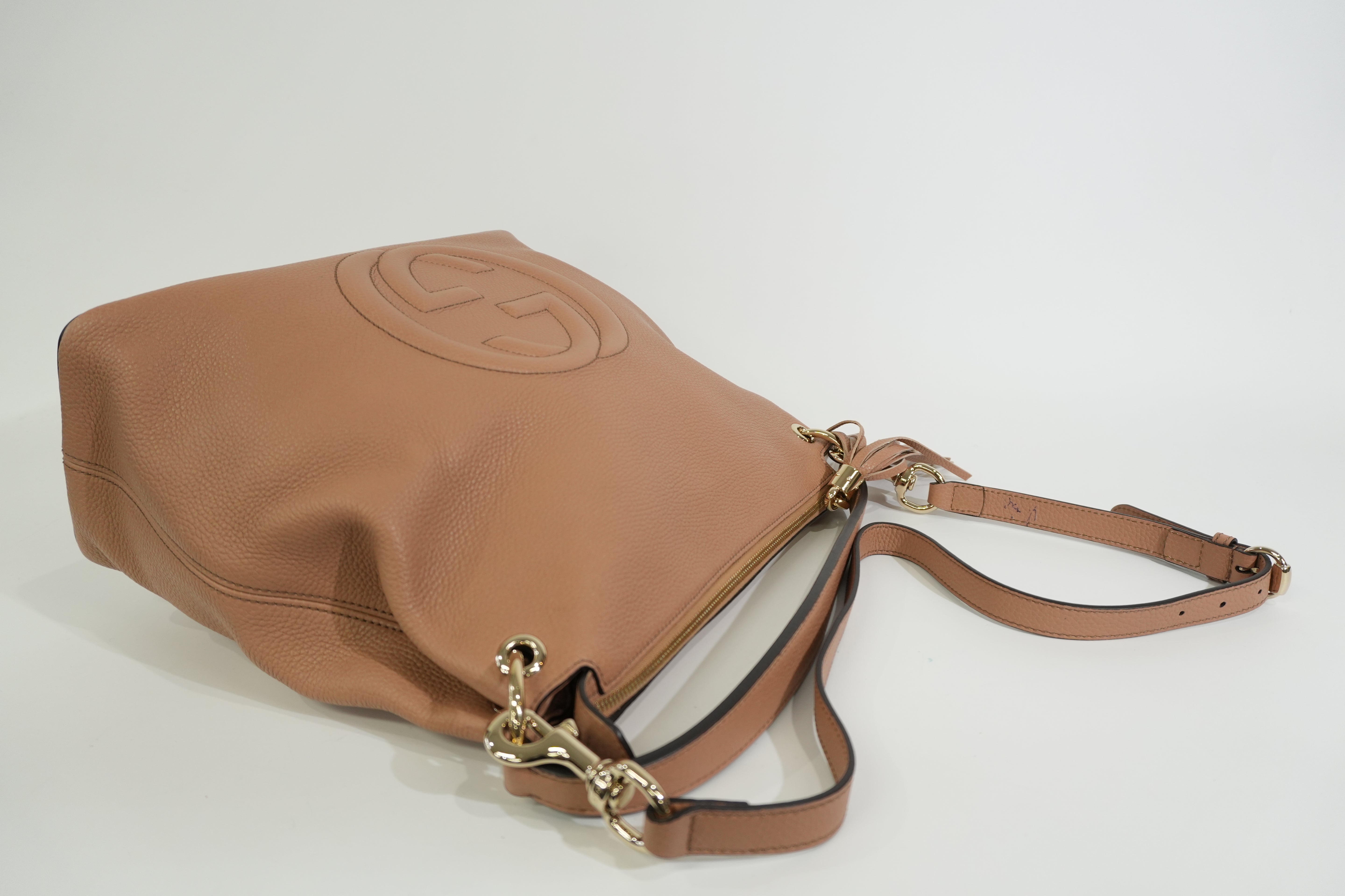 Pre-owned Gucci Soho Two Way Shoulder Bag Porcelain Rose