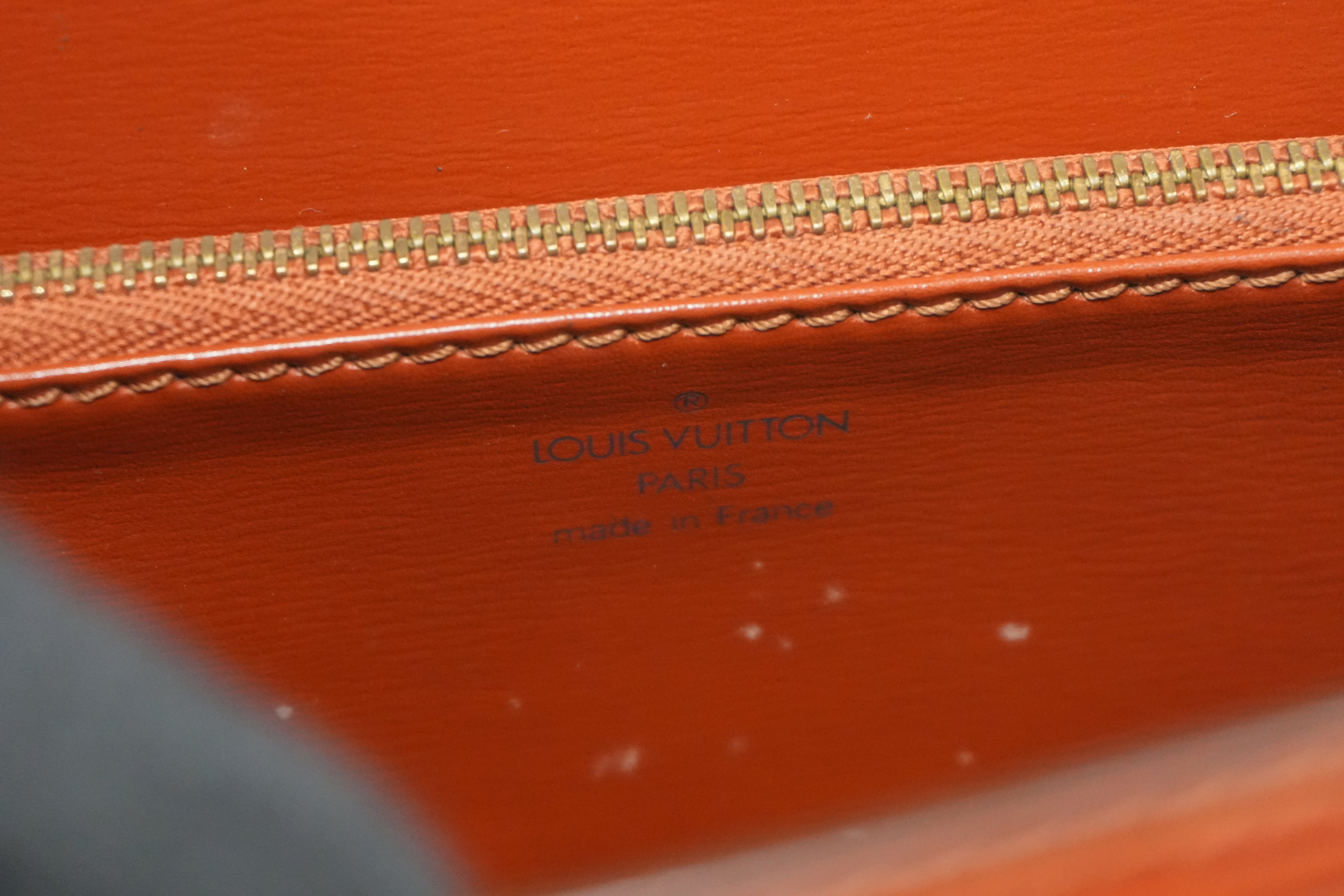 Louis Vuitton Malesherbe Handbag Epi Kenya Brown Used