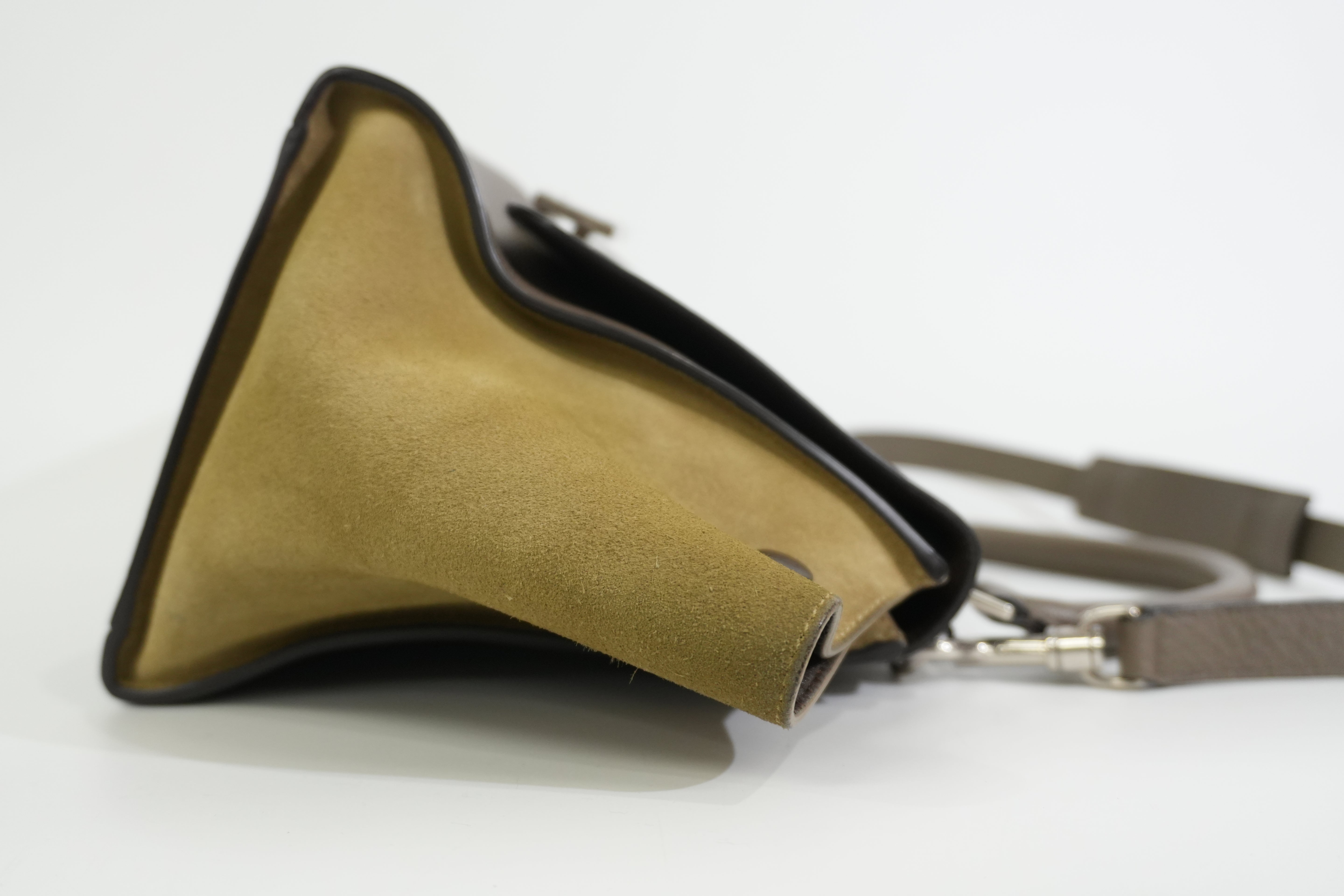 Pre-owned Celine Trapeze Two Way Shoulder Bag Taupe Gray