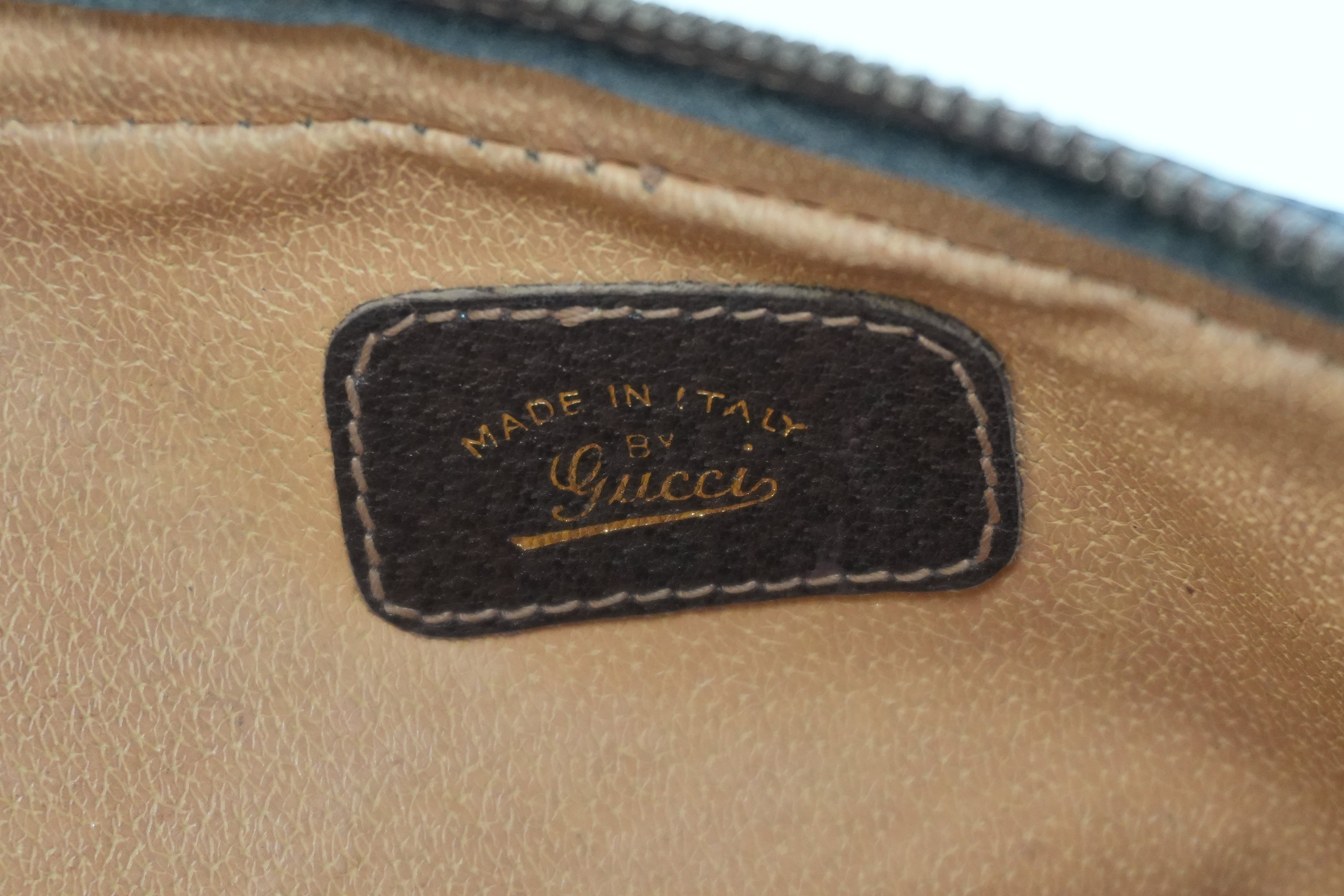 Pre-owned Gucci Guccisima Wrist Clutch Bag Brown