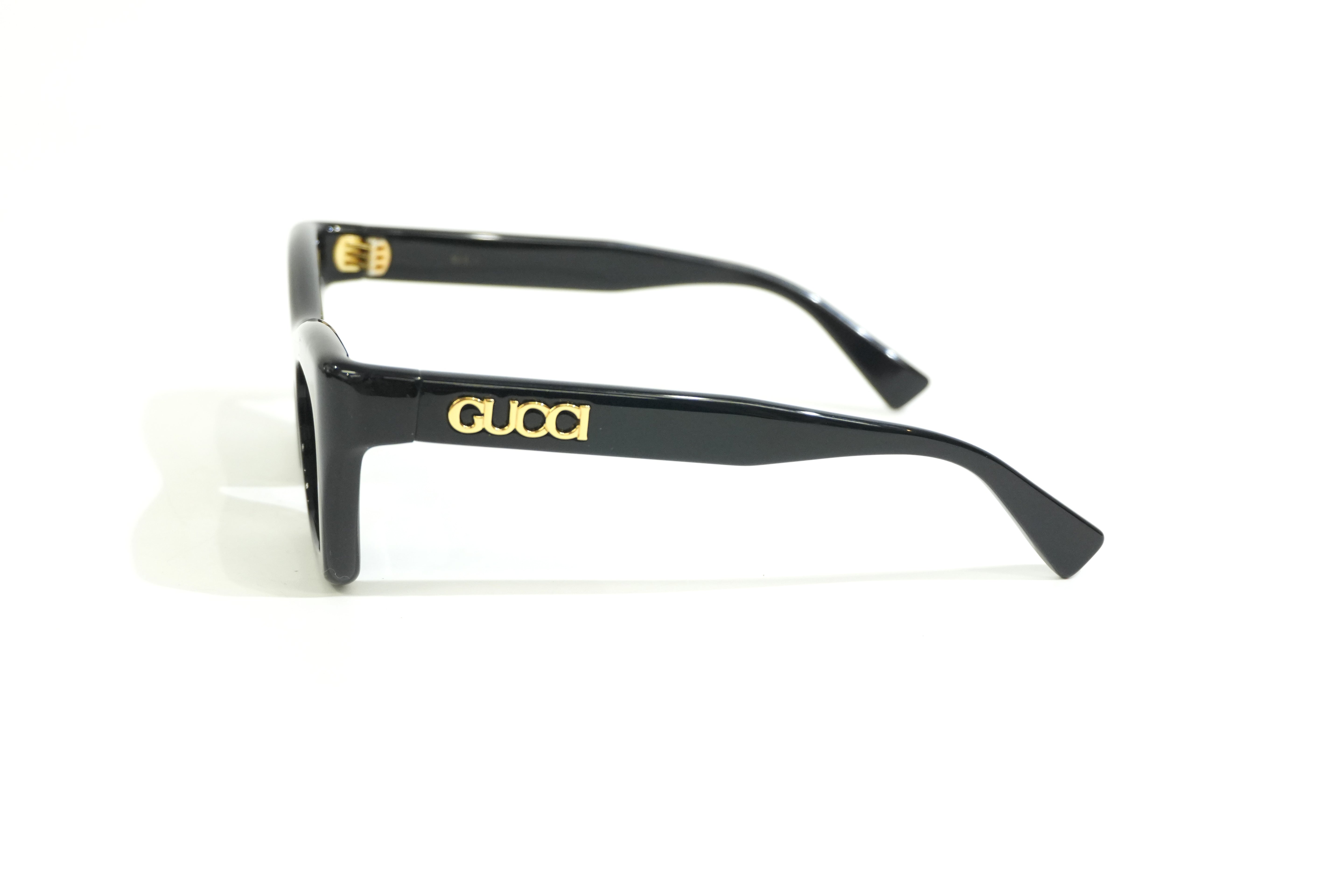 Pre-owned Gucci Cat Eye Sunglasses Black