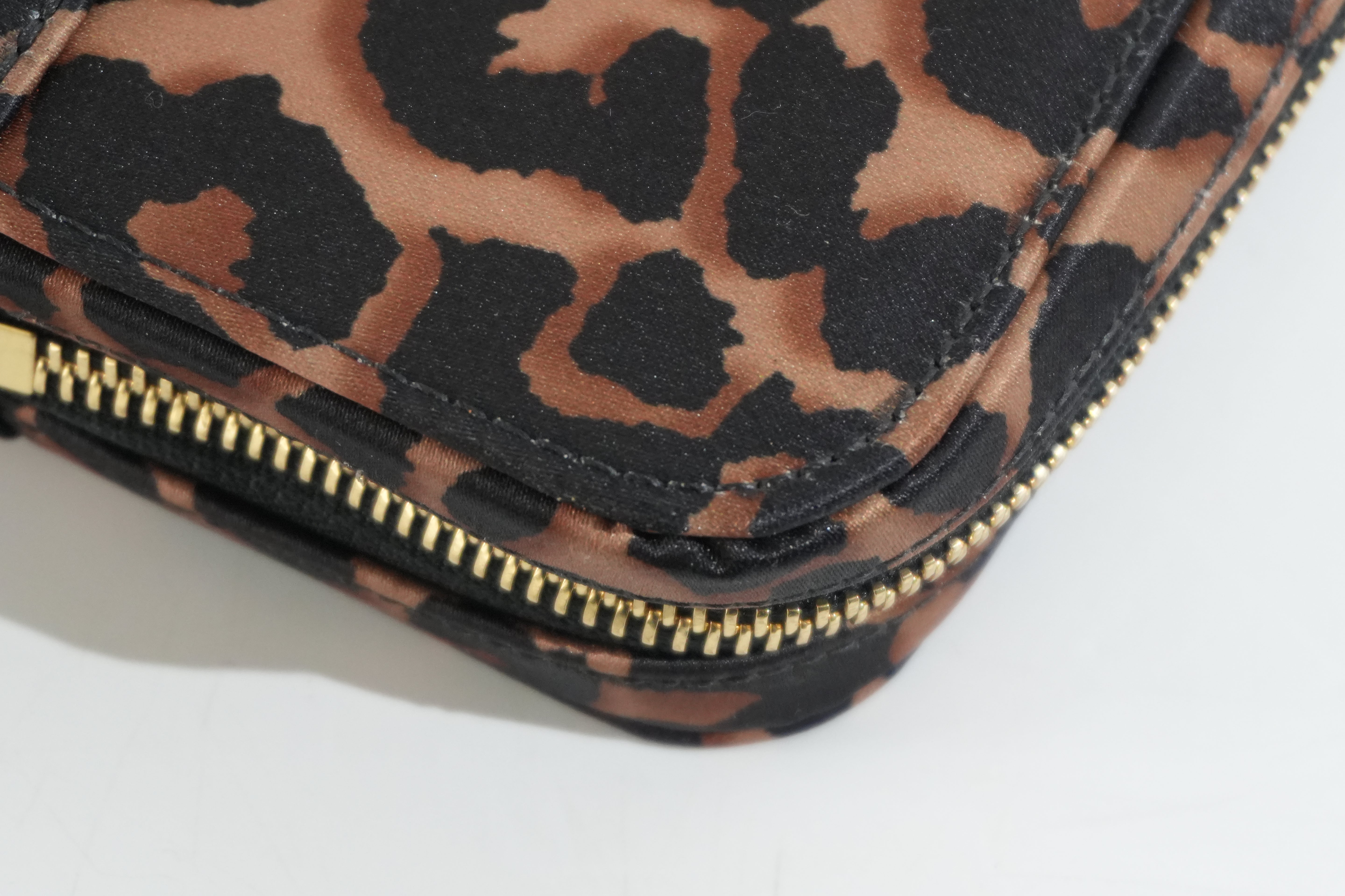 Pre-owned Jimmy Choo Animal Print Laptop Bag Brown