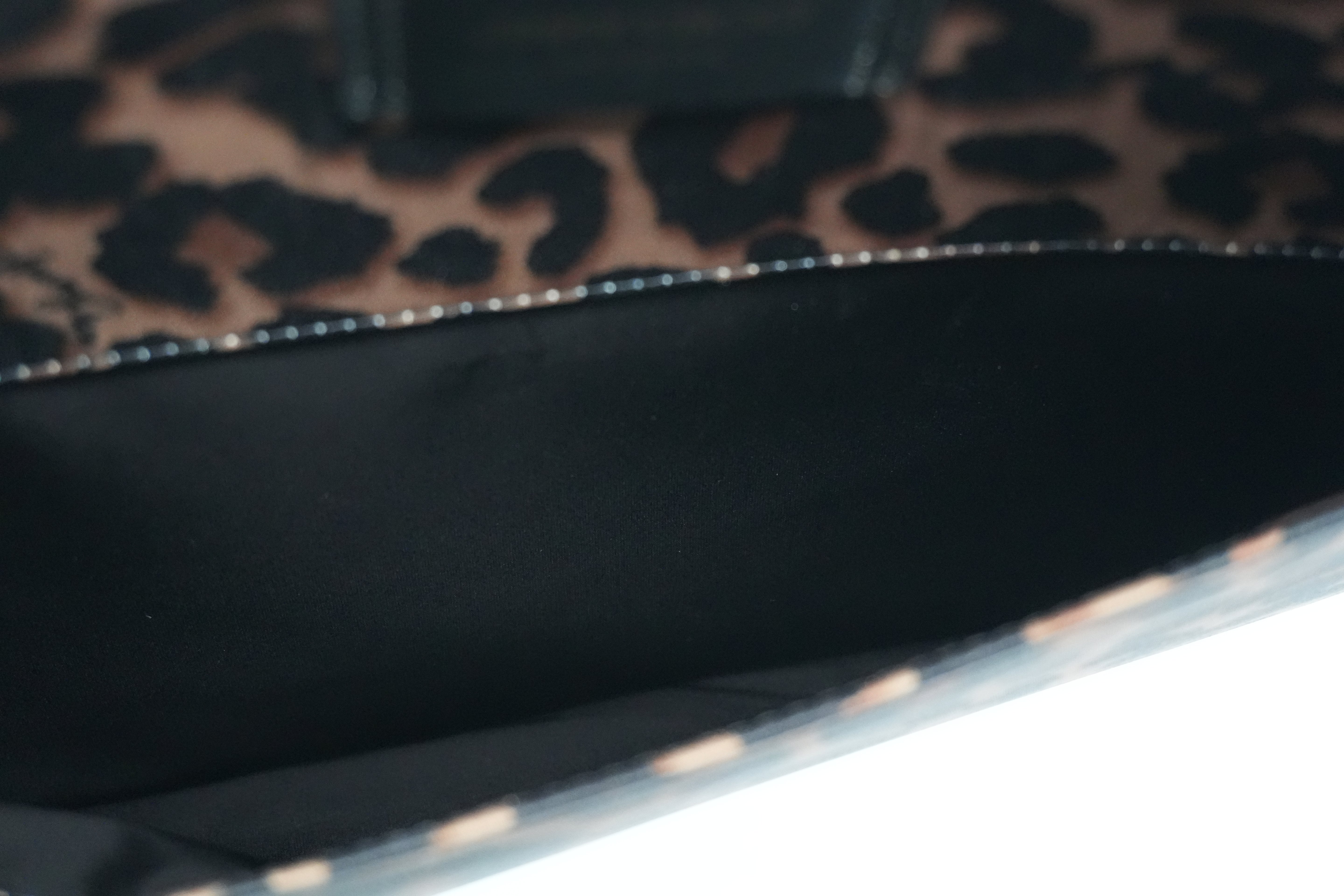 Pre-owned Jimmy Choo Animal Print Laptop Bag Brown
